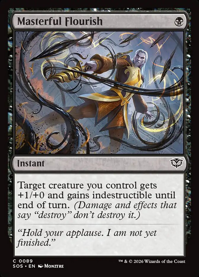 [EN] [Foil] Masterful Flourish [SOS-089] C