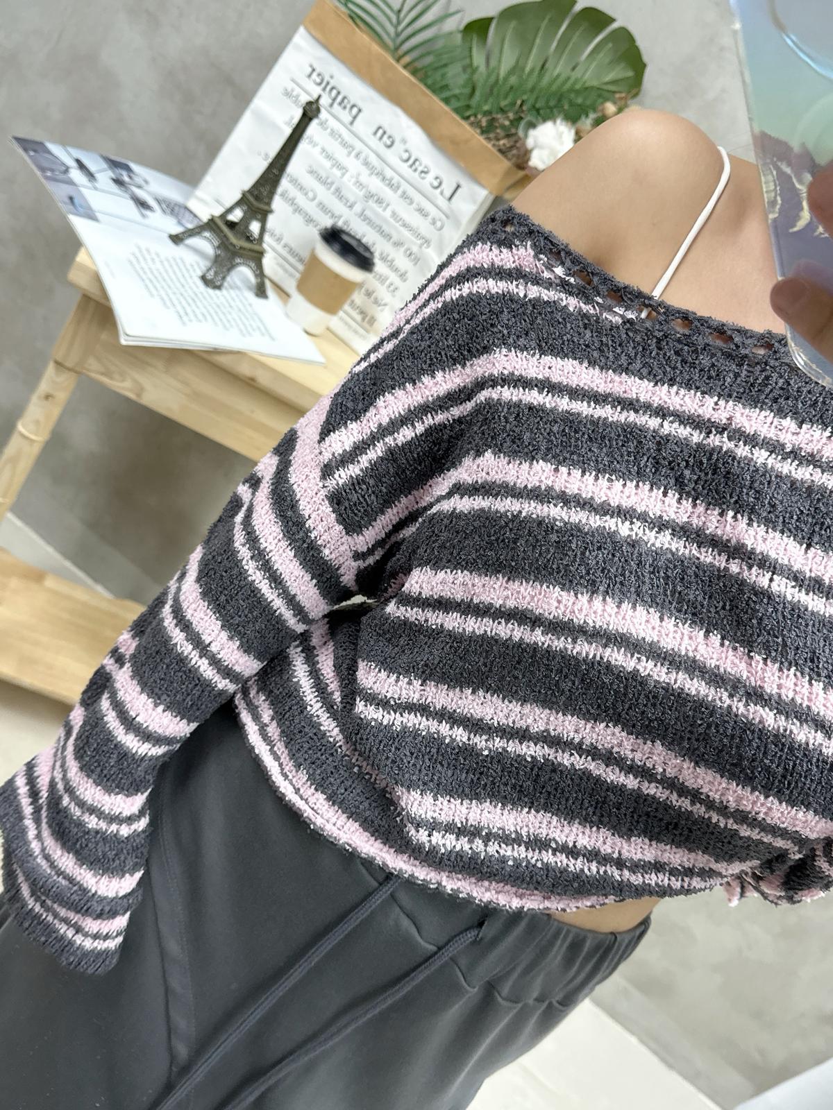 C05 BB毛巾線棉橫間Top