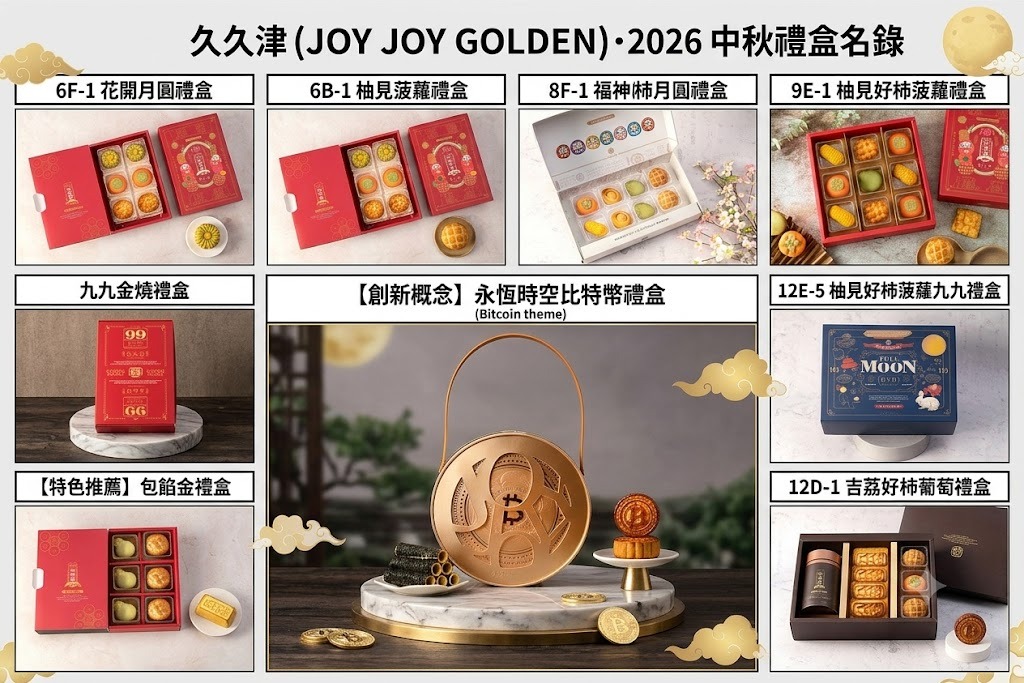 🥮2026中秋限定🥮台灣久久津 2026 創意造型中秋禮盒系列