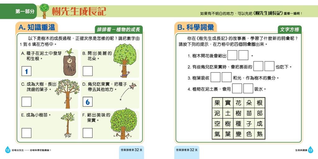 好奇水先生：科學活動套裝#1（生命與環境）