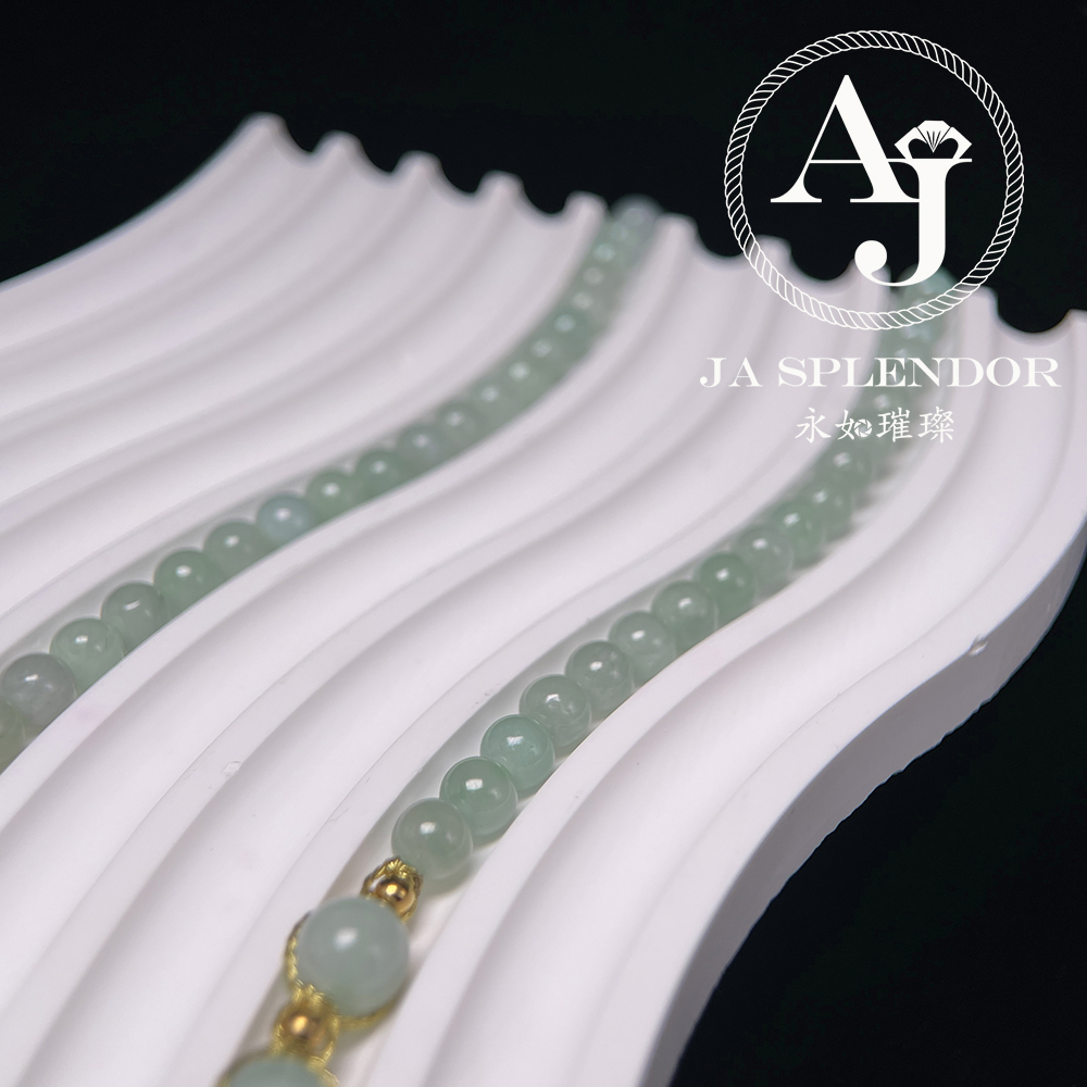 JN-2742,45,46 ,651 天然翡翠A玉-花開富貴立體雕花項鏈