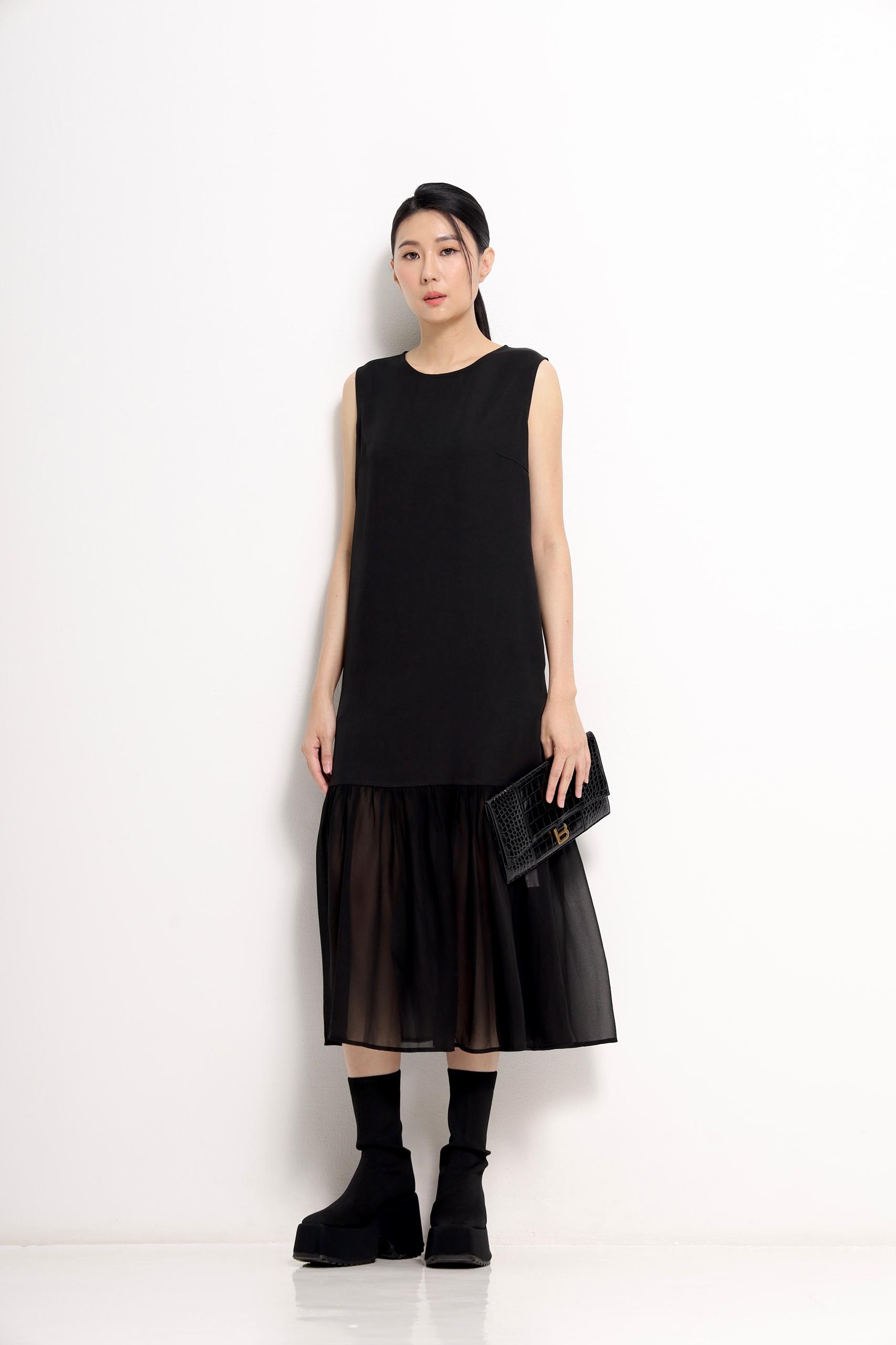 CD2158 SOLID LOOSE MAXI DRESS
