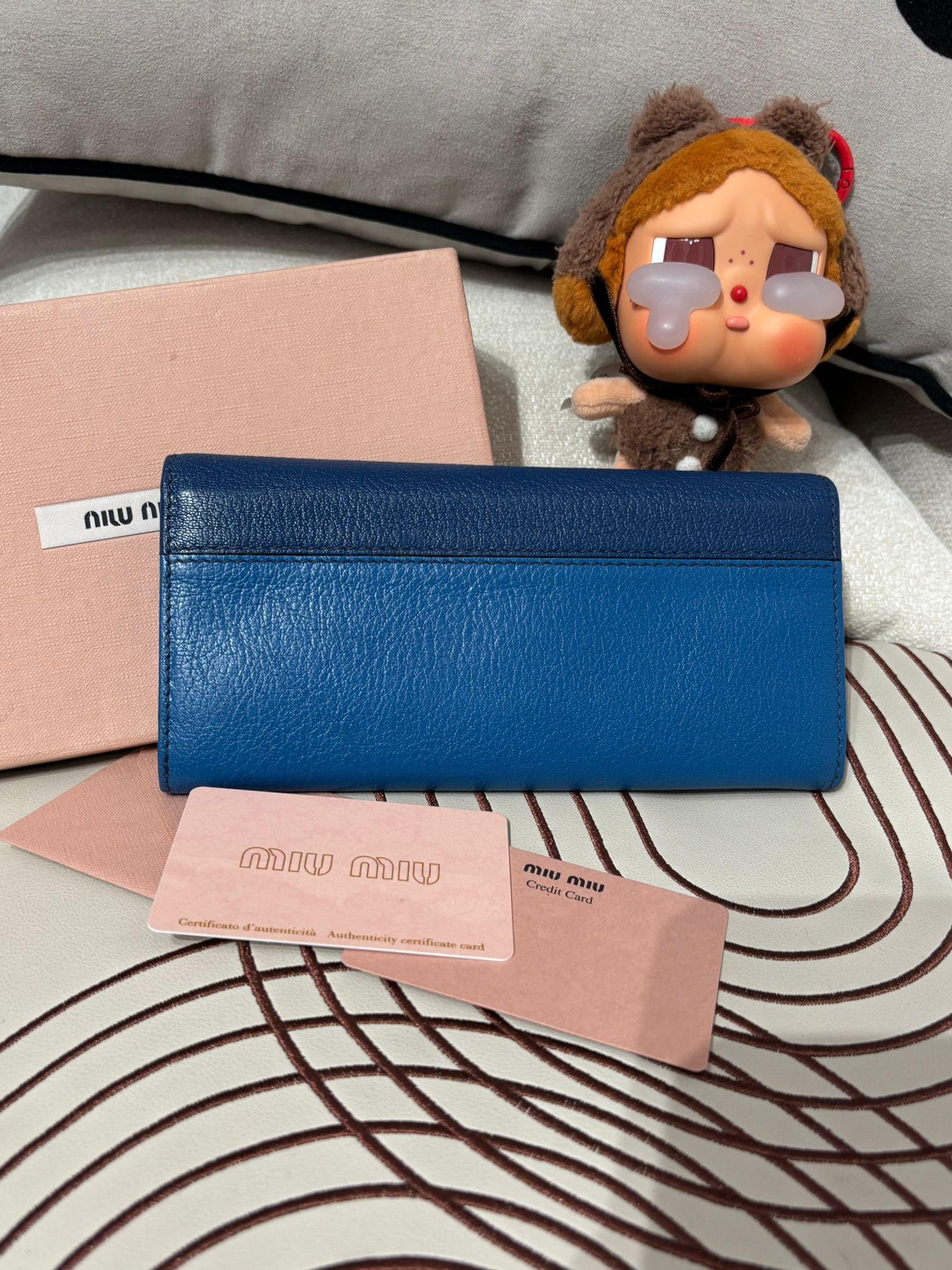 Miu Miu long wallet 100%Authentic ,95%new ✅ certificate ✅box 