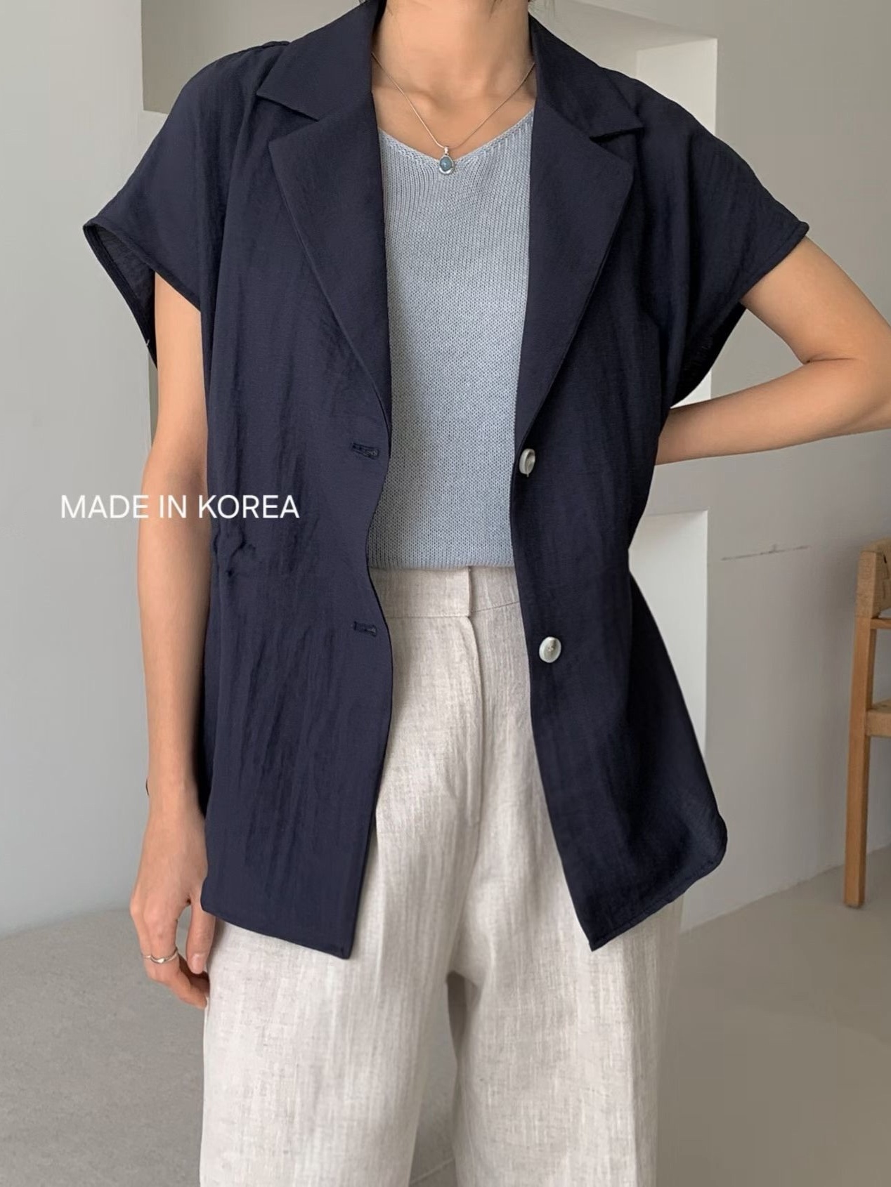 G6271 韓國🇰🇷薄料修腰外套仔