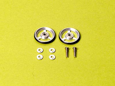 17mm ALUMINUM BALL-RACE ROLLERS (3-SPOKE TYPE)