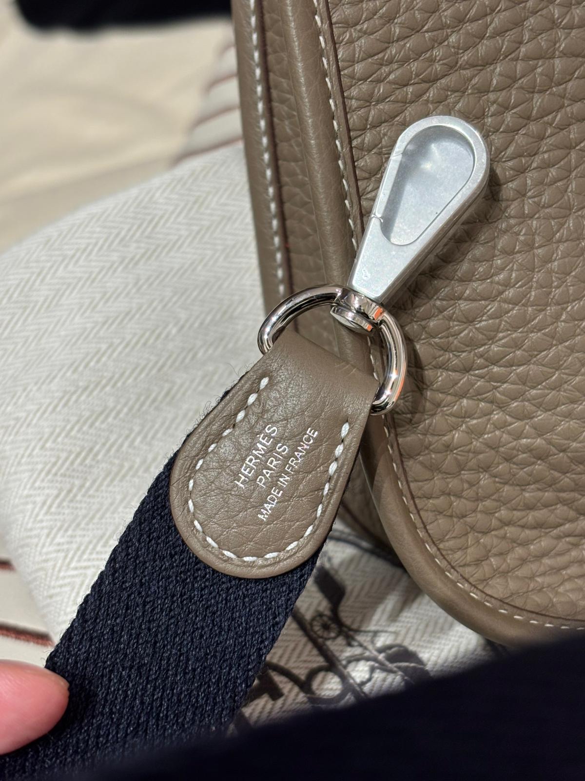 全新 Hermes Mini Evelyne 大象灰銀扣 Stamp K 100%Authentic, Brand New ✅Dust bag ✅Box