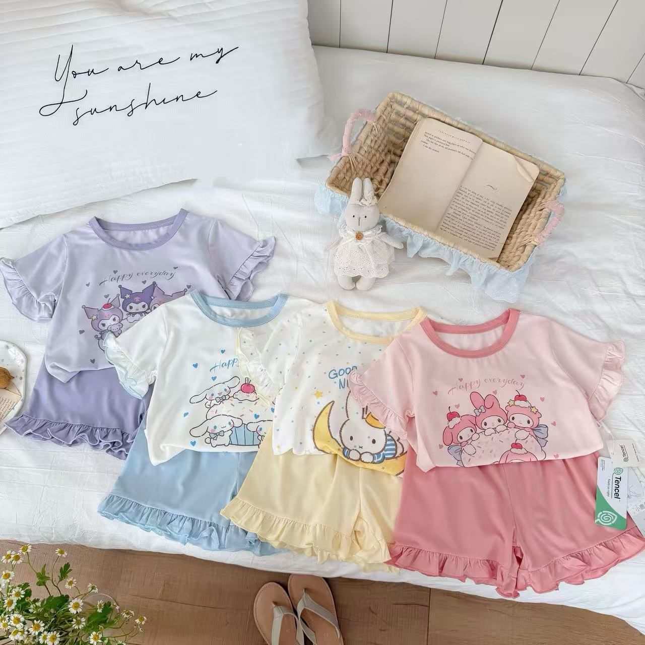 sanrio莫代爾家居服套裝$65套。2套起$55套。