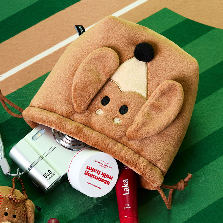 [JOGUMAN STUDIO] WOODY BASEBALL STRING POUCH