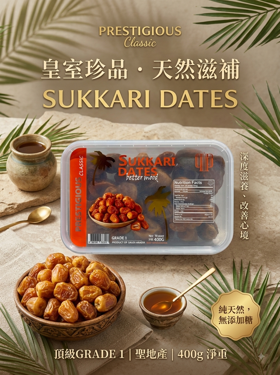 Prestigious Sukkari 蘇卡里金椰棗