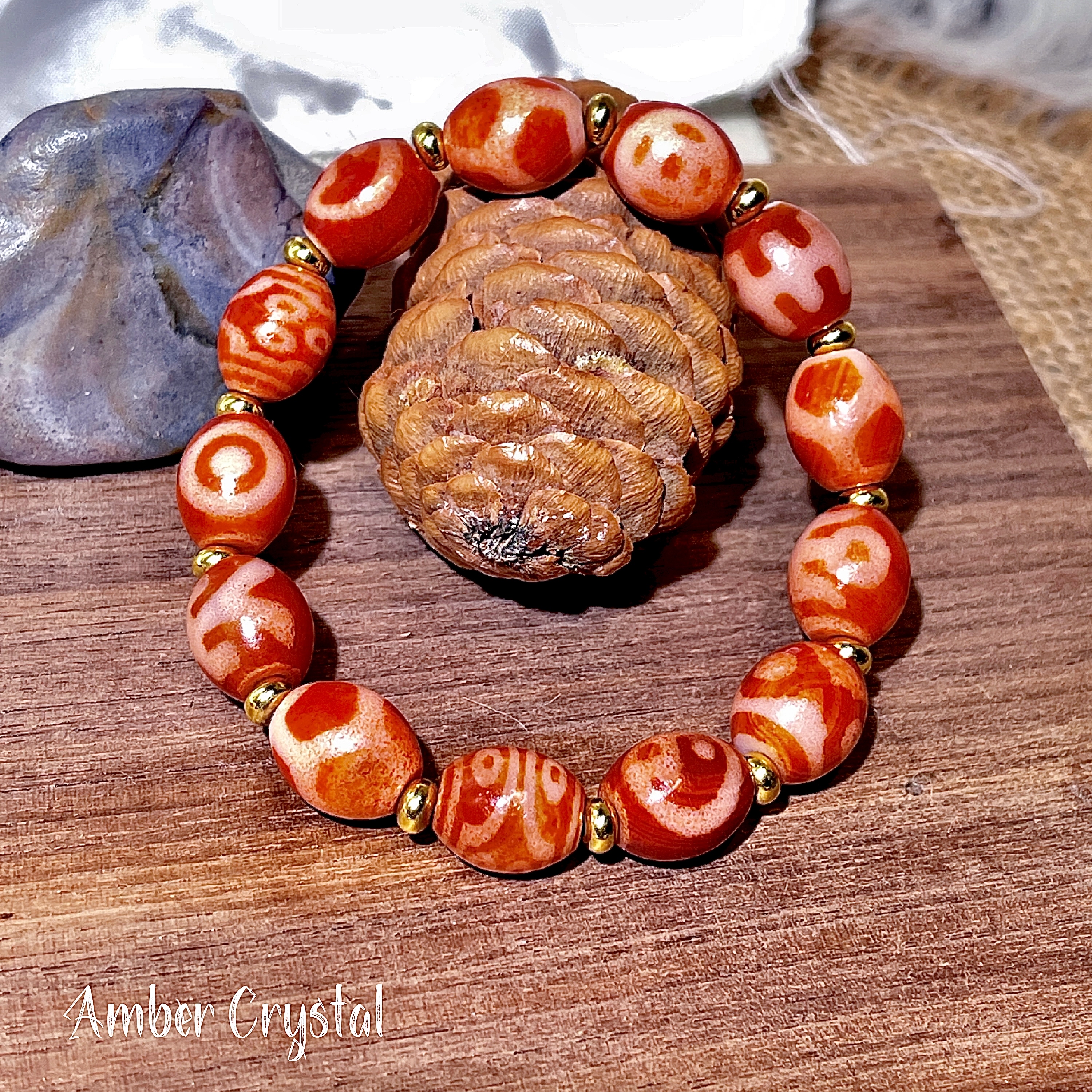 紅肉多寶達絡天珠