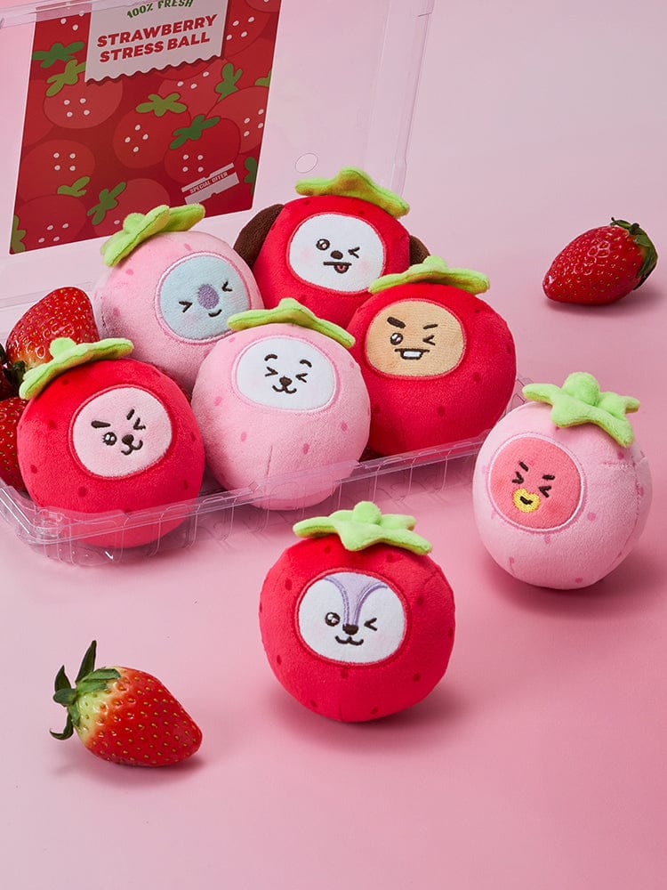 📦訂購 韓國代購 Line Friends BT21 STRESS BALL STRAWBERRY PARTY 壓力球公仔🧸