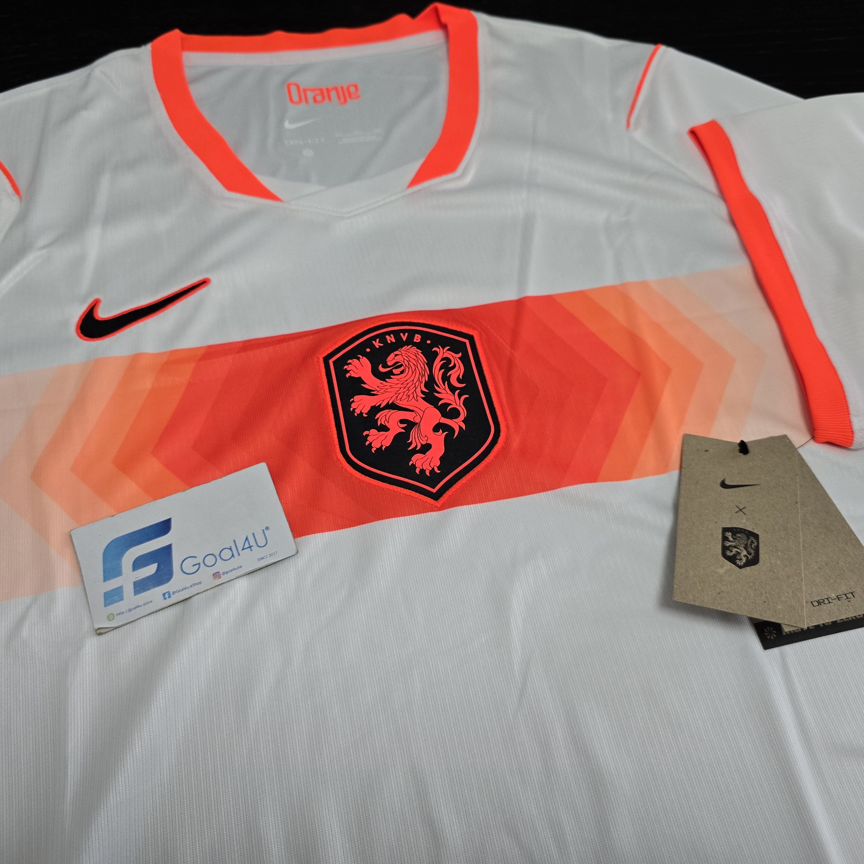 Nike Netherlands 荷蘭 2026-27 作客球迷版球衣 (可加印字章) IB5391