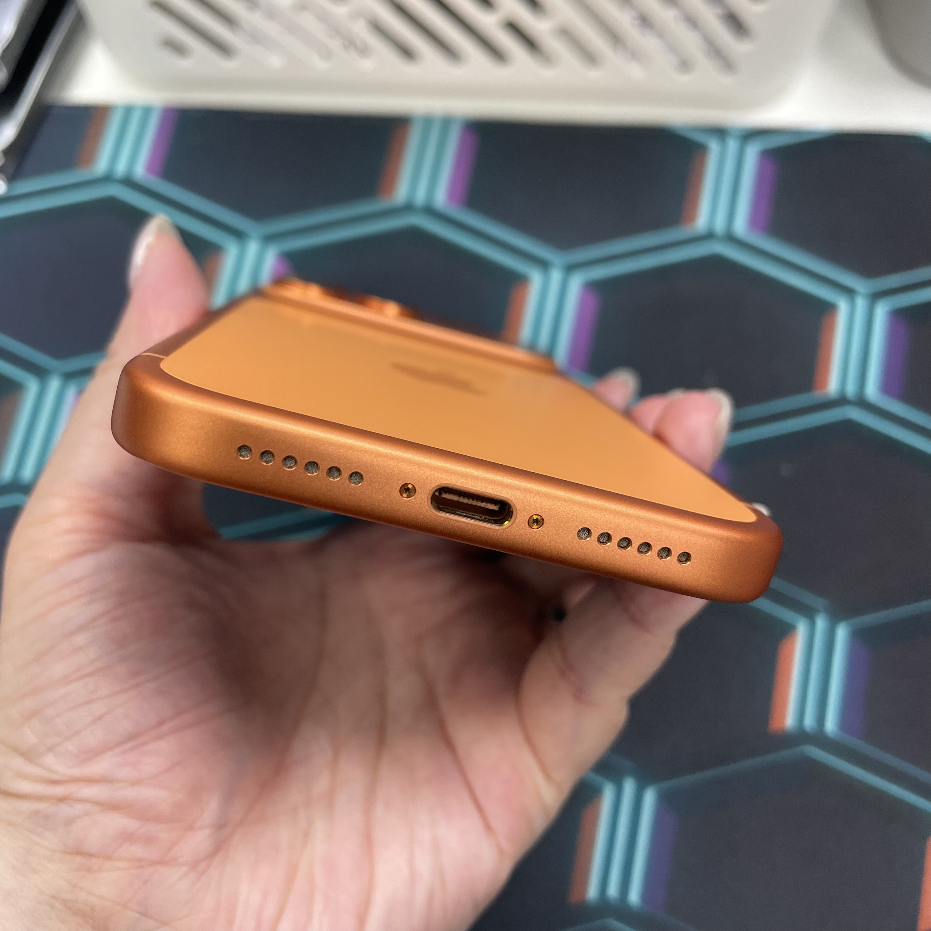 *6611 17 Pro Max 完美機 256GB 電100 橙色 orange
