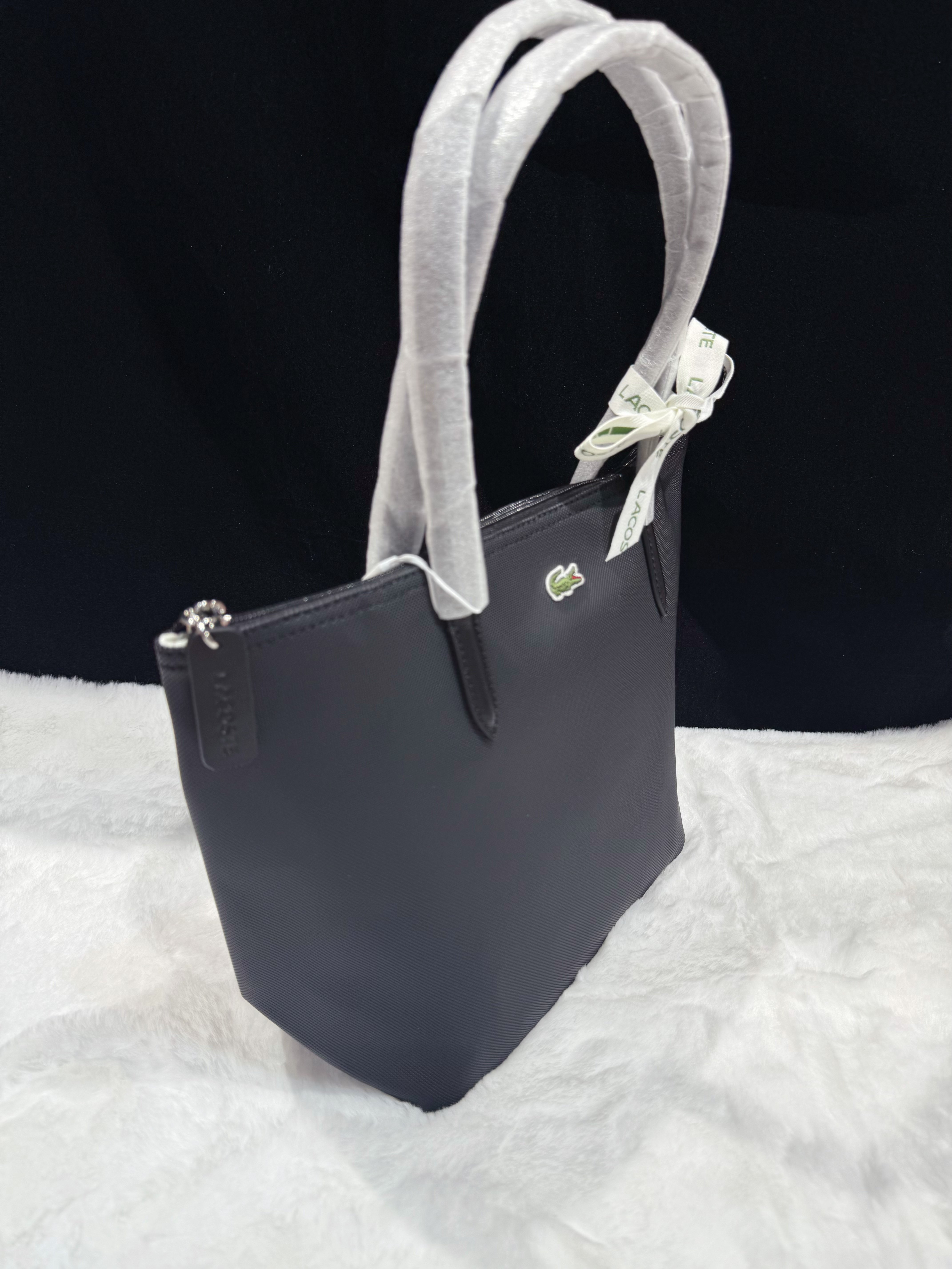 Lacoste Concept zip tote blk