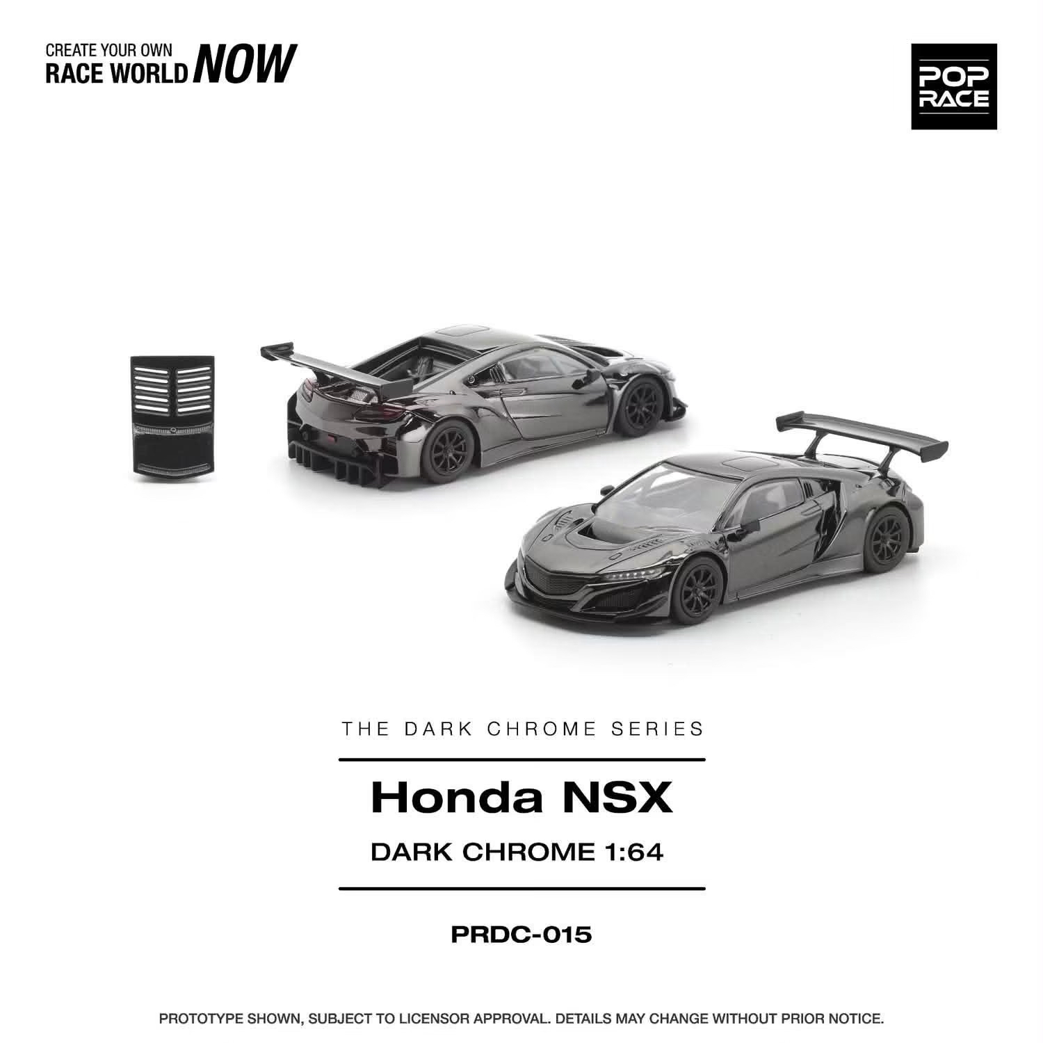 (預訂 Pre Order) Poprace (PRDC015) HONDA NSX GT3 EV022 DARK CHROME