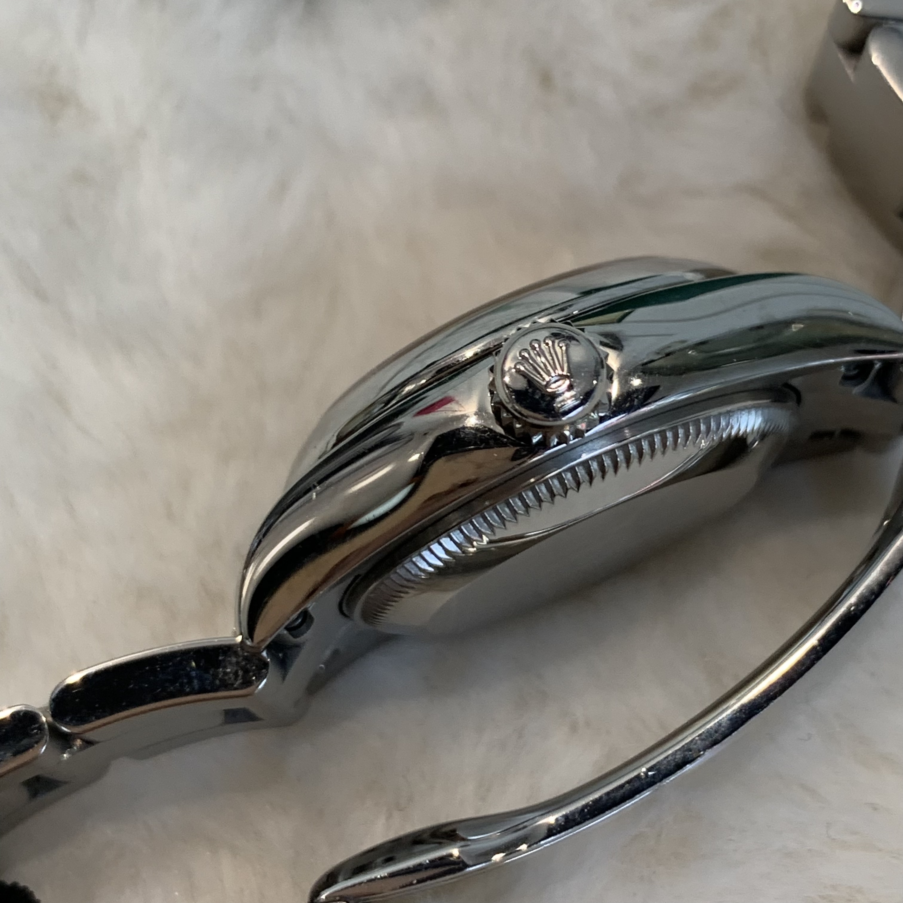 Rolex Oyster Perpetual 女士玫瑰金手錶