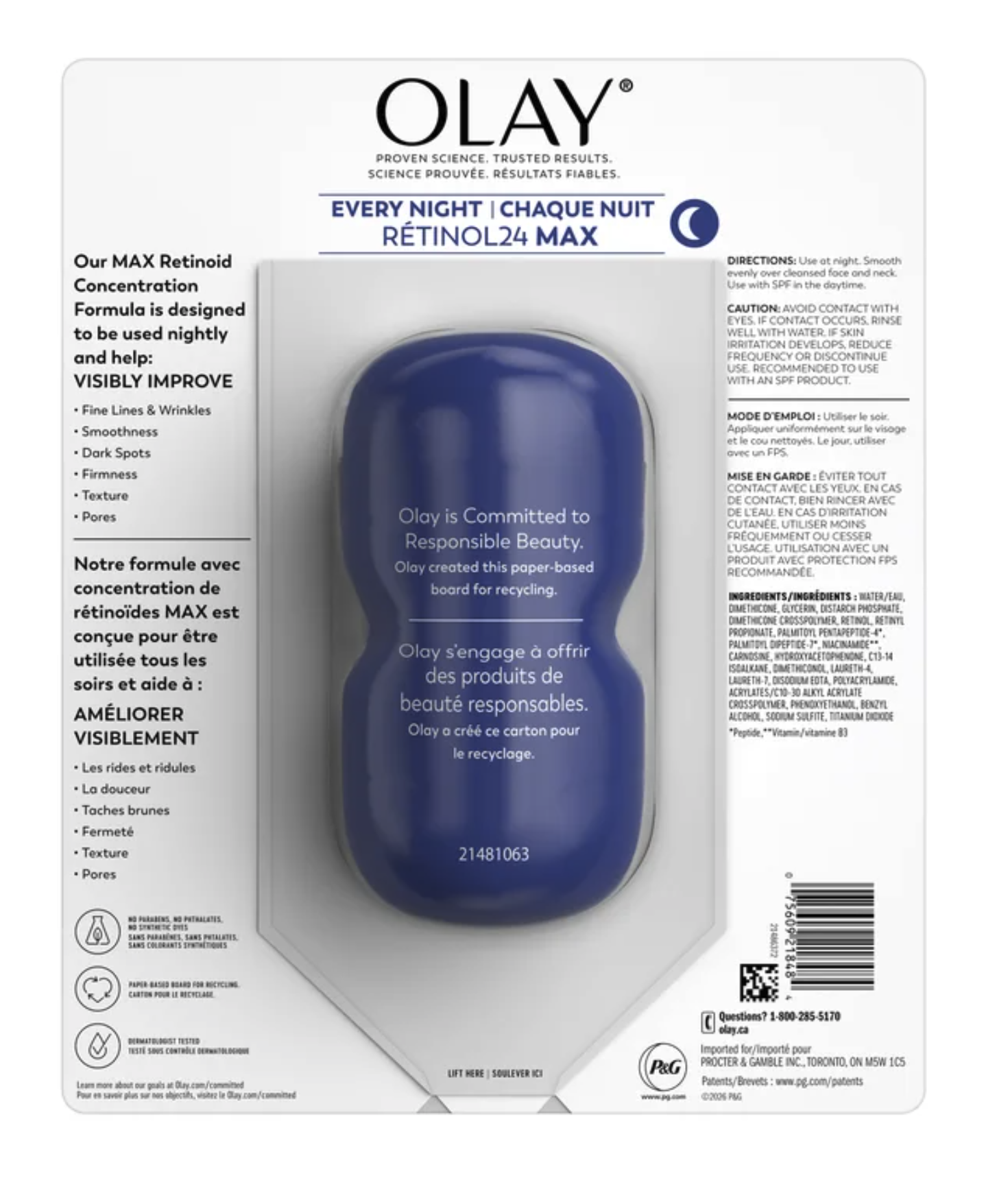 Olay Regenerist Retinol 24 MAX 晚霜