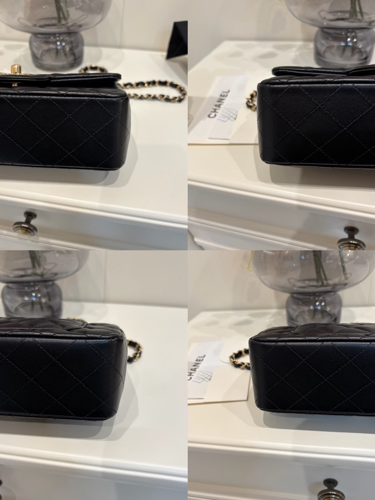 Chanel mini flap bag A69900 20cm classic flap 黑色羊皮金扣100%Authentic, 98%New ✅專門店收據✅晶片✅塵袋✅盒 
