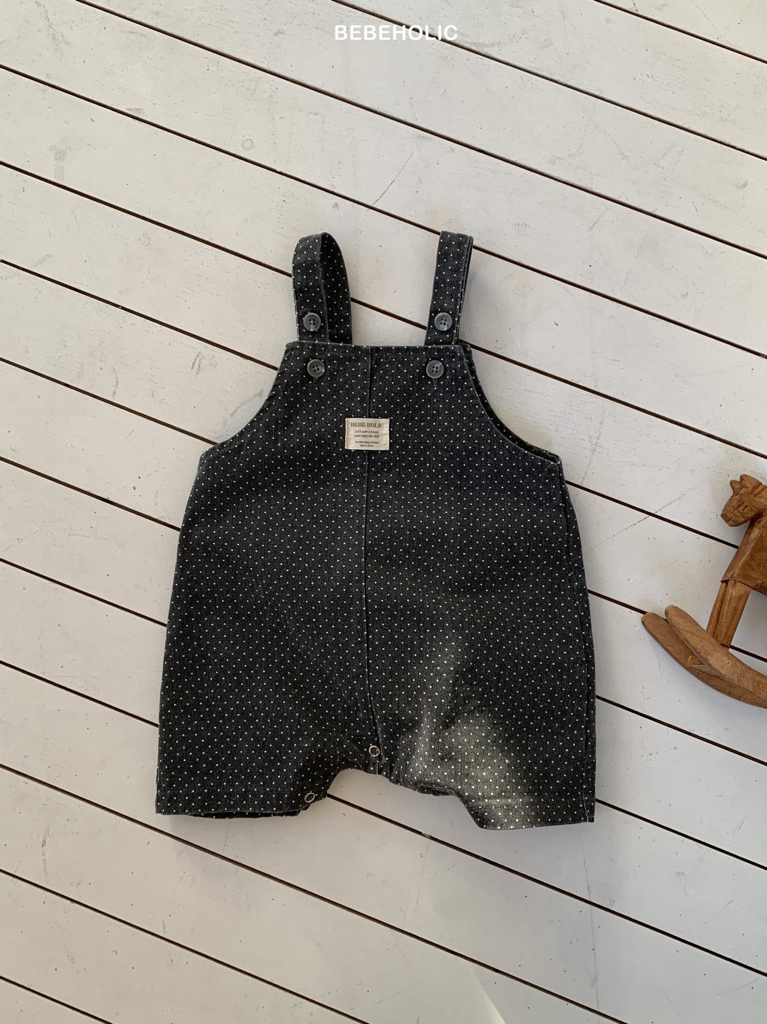 🌸預訂 韓國直送🌸🇰🇷BEBEHOLIC兩色兔耳造型波點吊帶連身褲