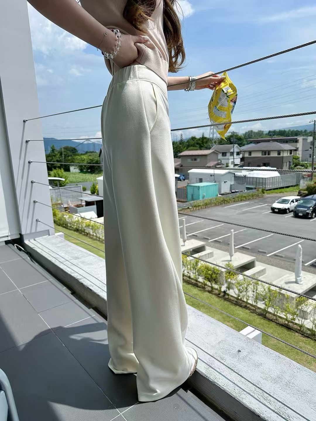 4283 太空棉微喇长裤