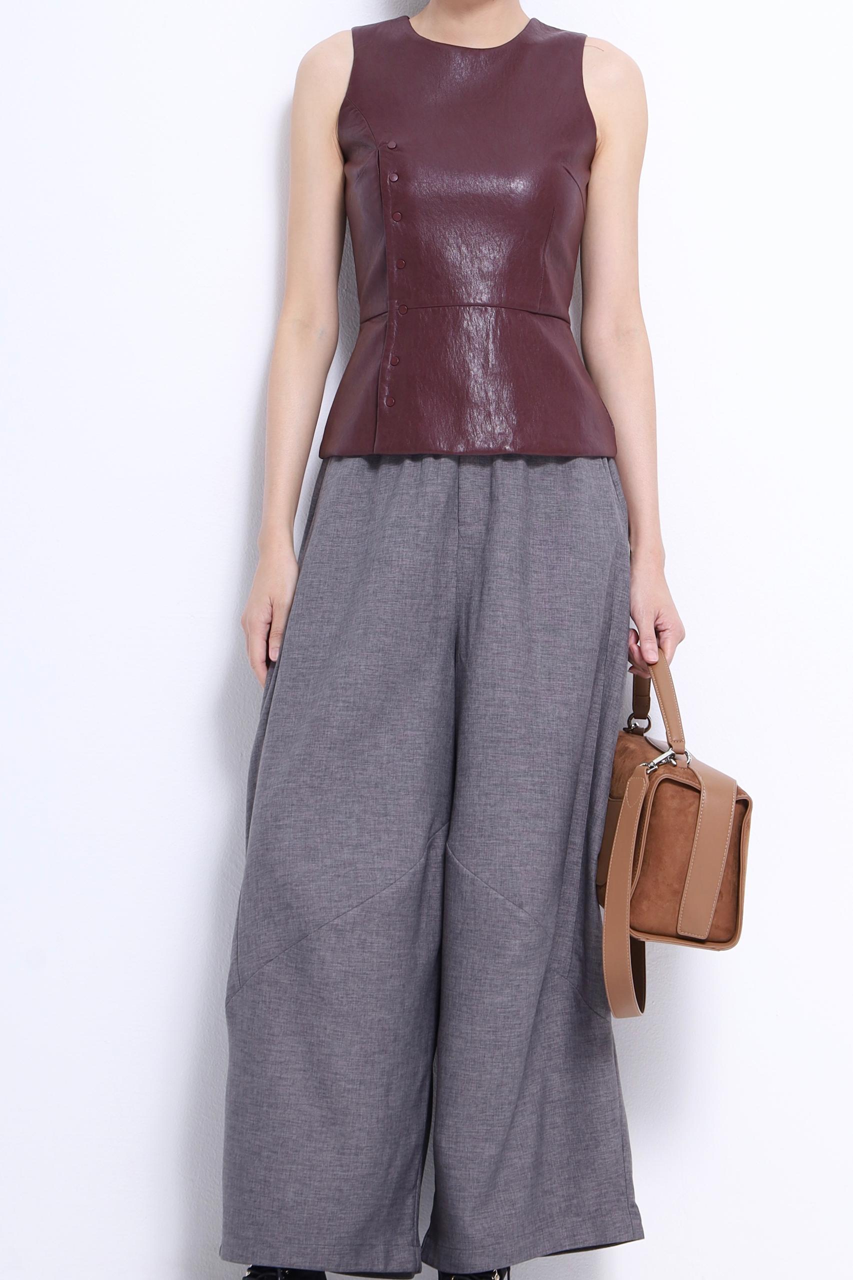 修身皮革上衣 2634