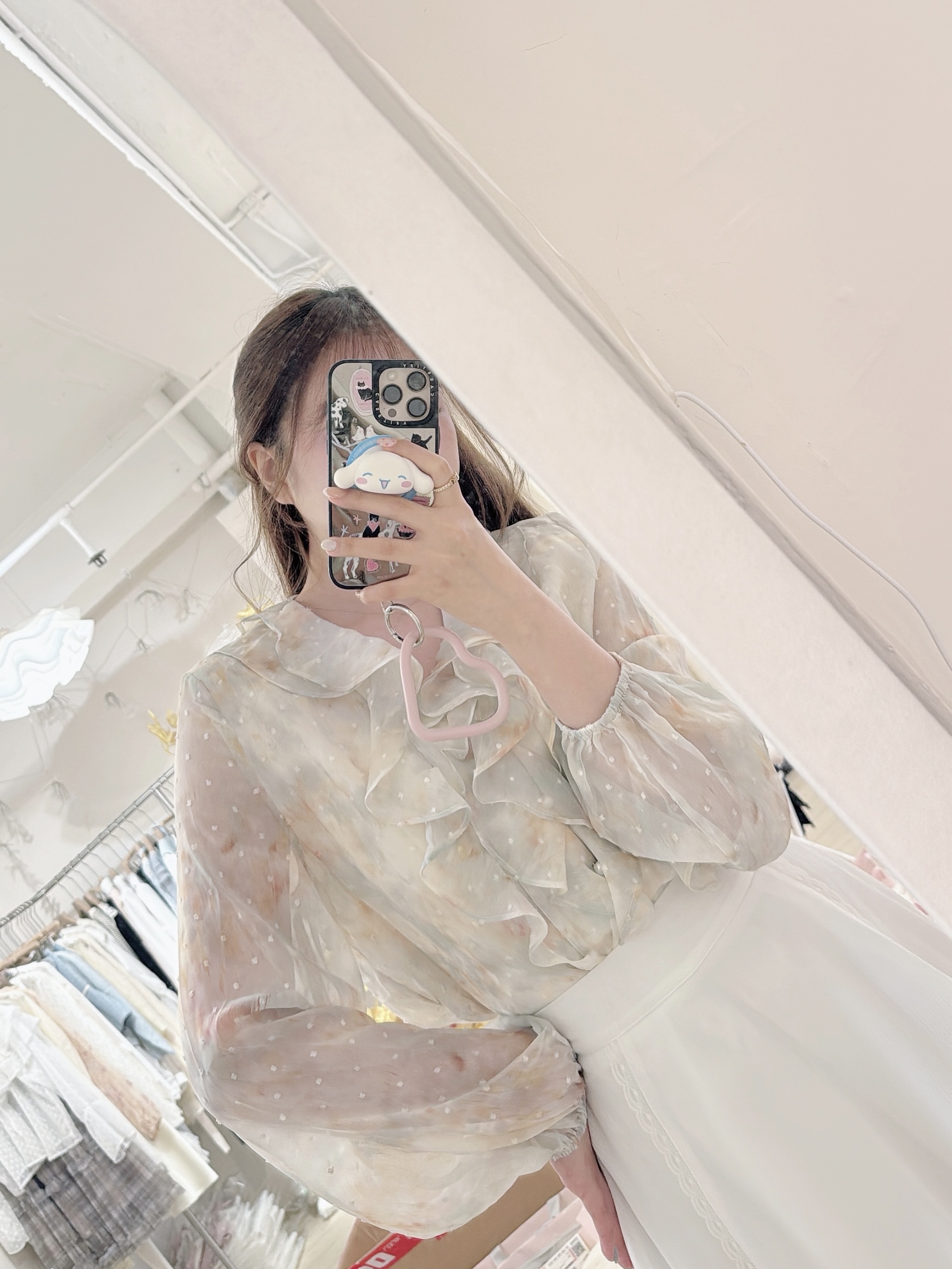 Elegant Ombré Ruffle Blouse