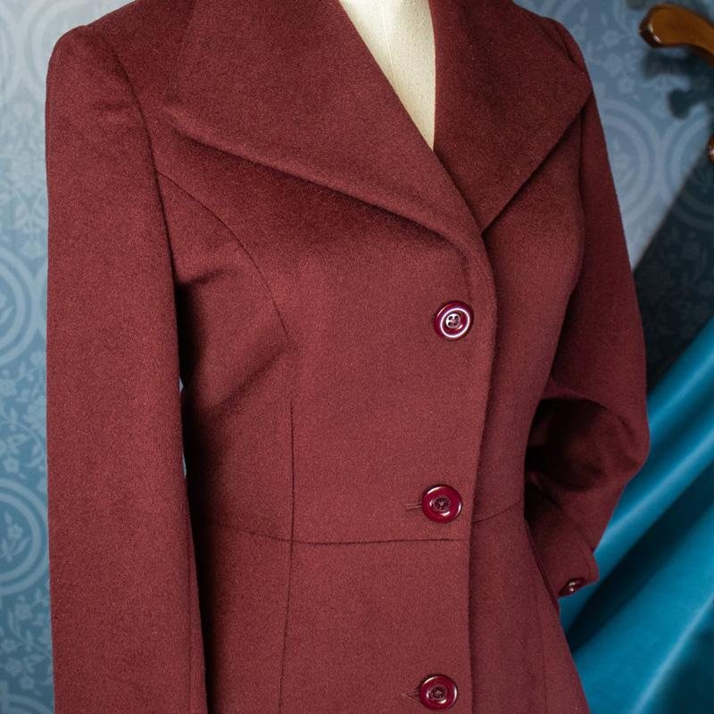 (SOLD OUT) 1940s War Time Romance Cashmere Winter Coat(FM162)