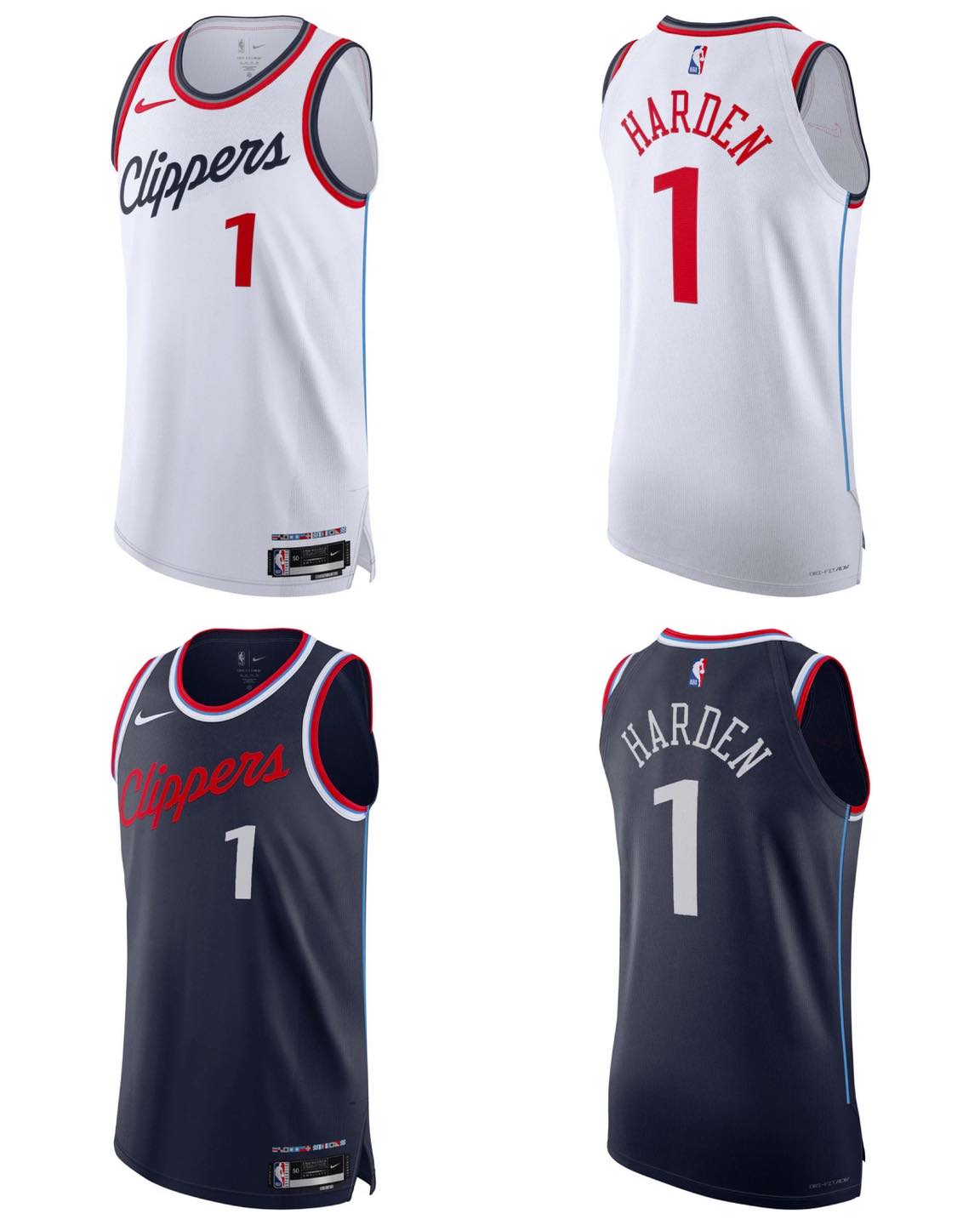 🌟Nike James Harden Clippers AU jersey