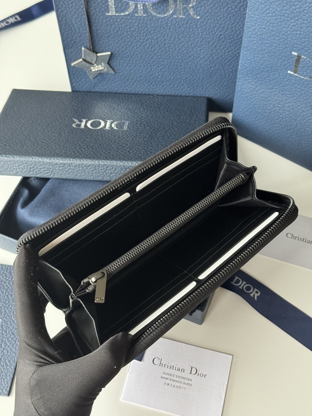 【原單】DIOR CD Icon Long Zipped Wallet 長型拉鏈銀包