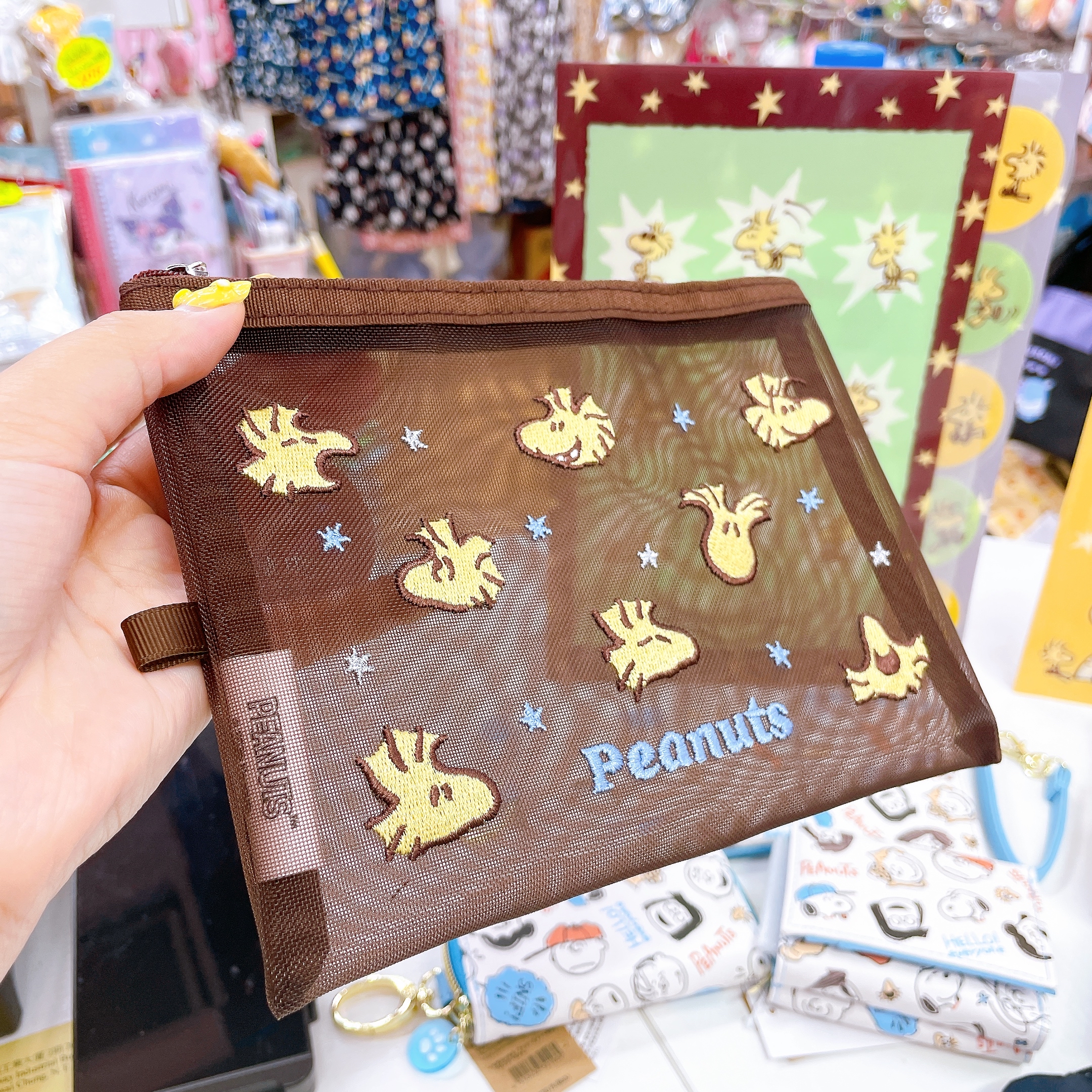 日本直送Snoopy Woodstock 新款文具系列眼鏡盒卡套File拉鏈袋環保袋