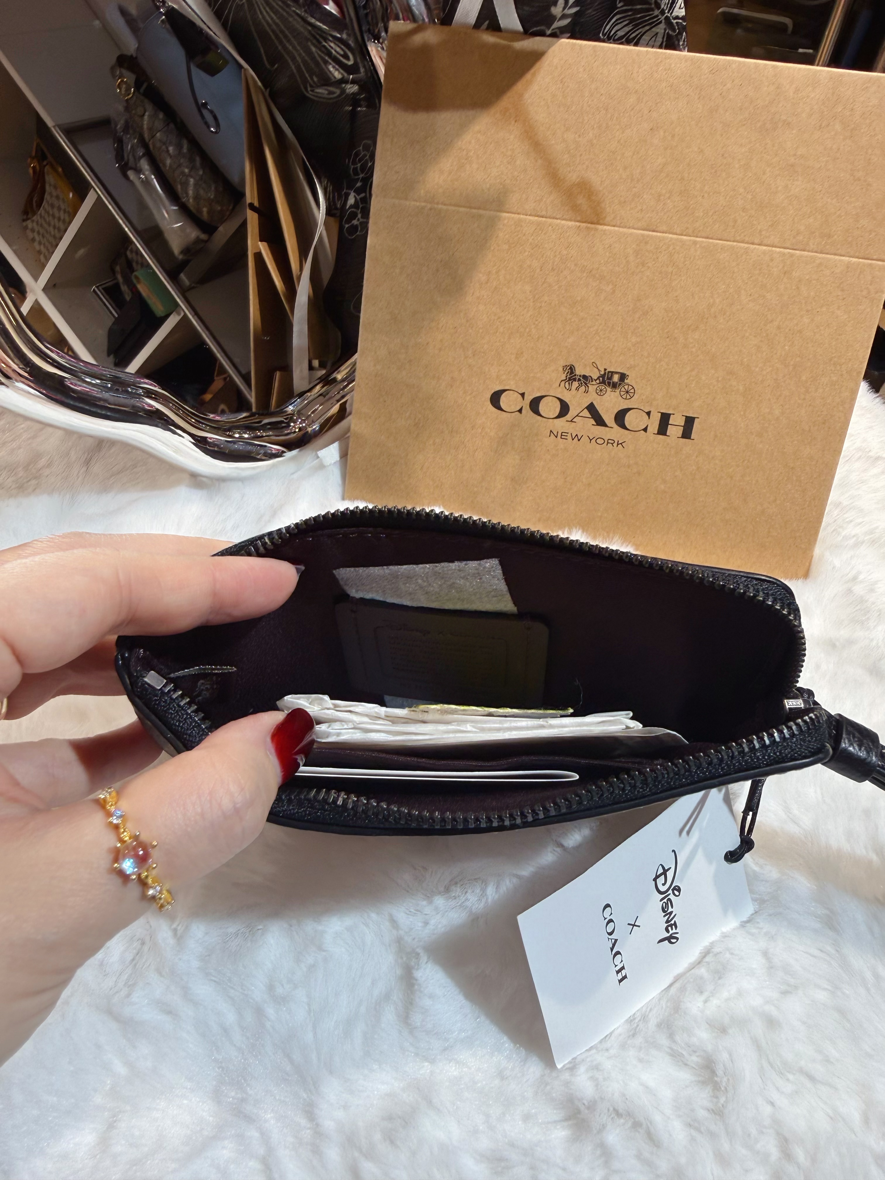 Coach wristlet mickey