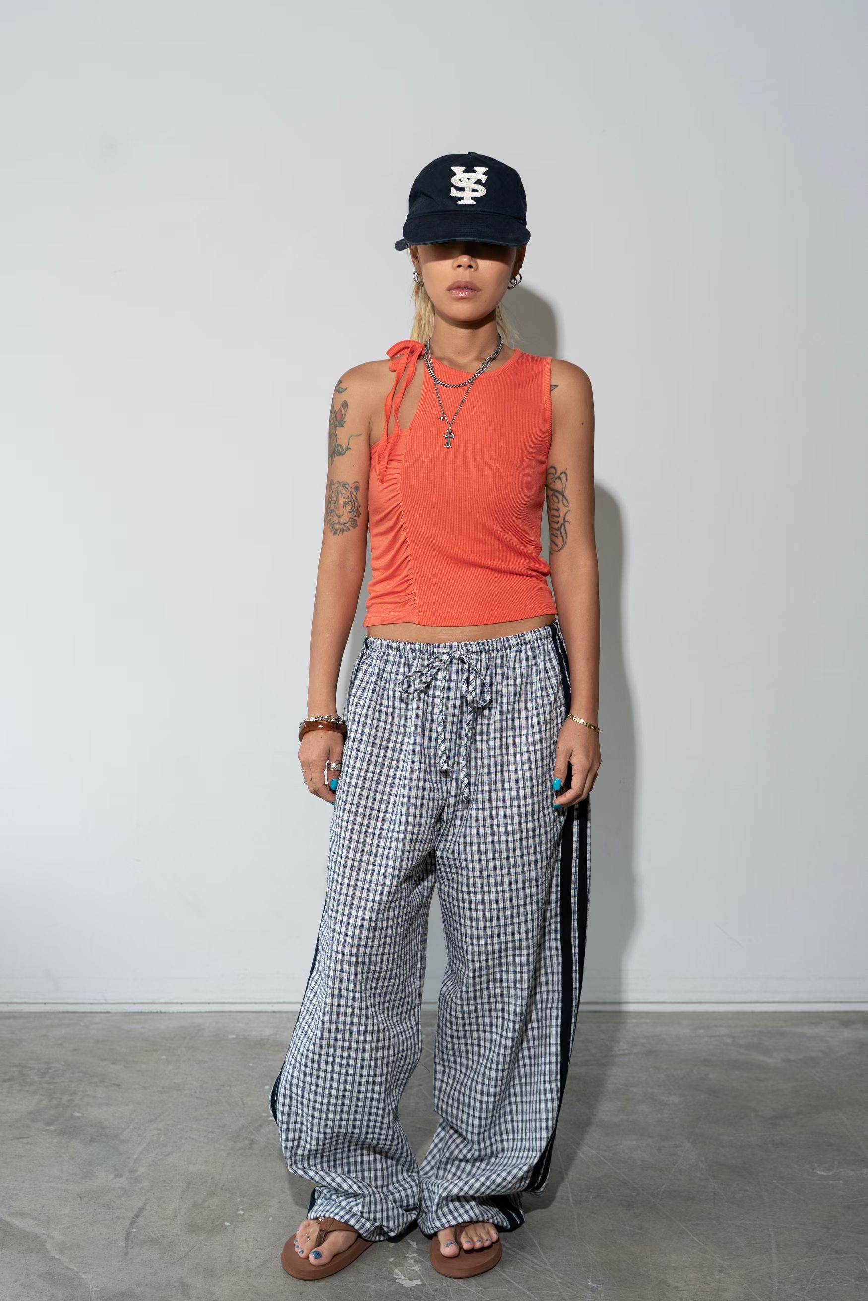 東大門女裝 | Speed rope tank top(Orange)