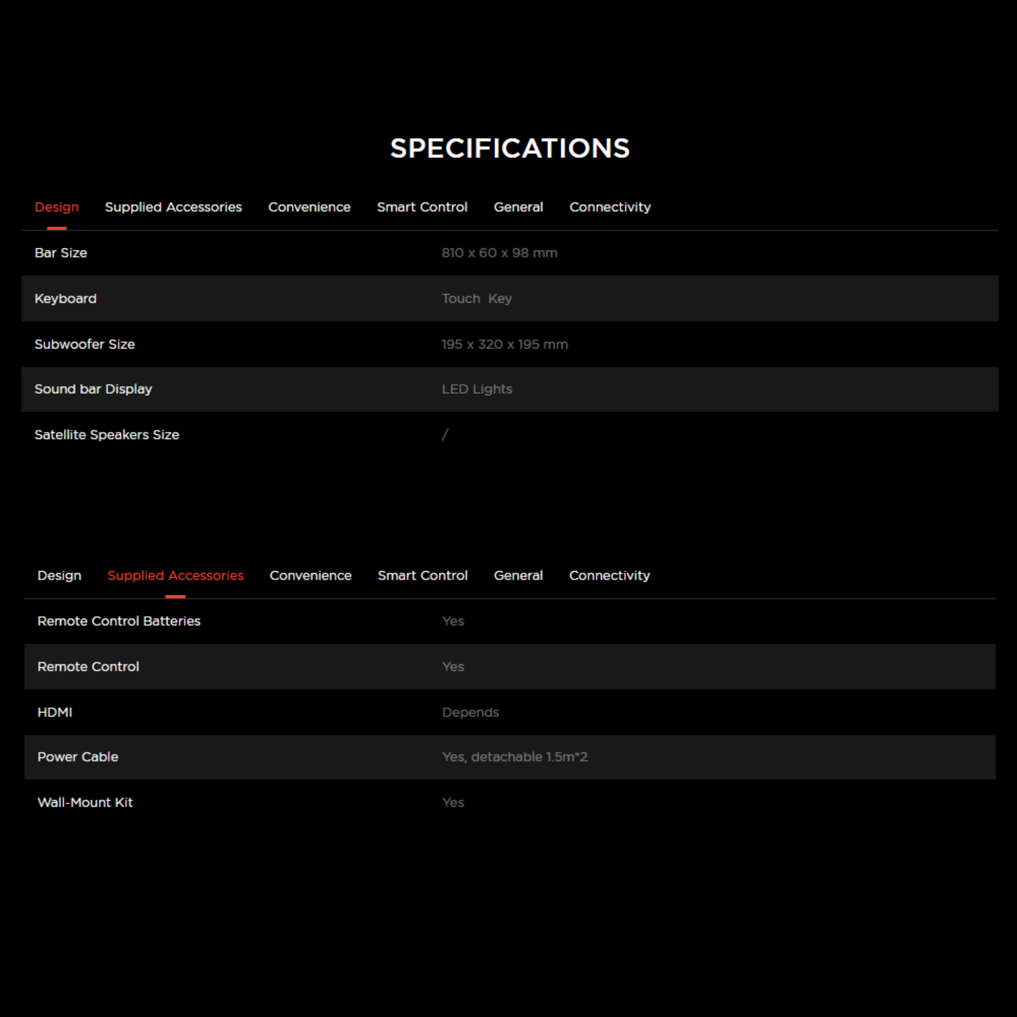 TCL S55H 2.1Ch Pro Soundbar with Wireless Subwoofer (S55H)