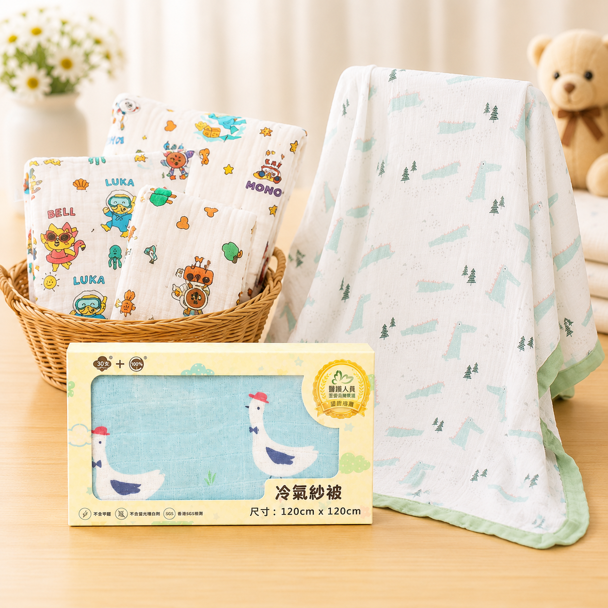 新手浴巾被仔套餐 CHUBEES Newborn Bath Towel & Blanket Essentials Set