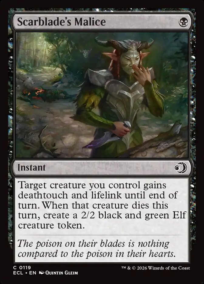 Scarblade's Malice [ECL-119] [EN]
