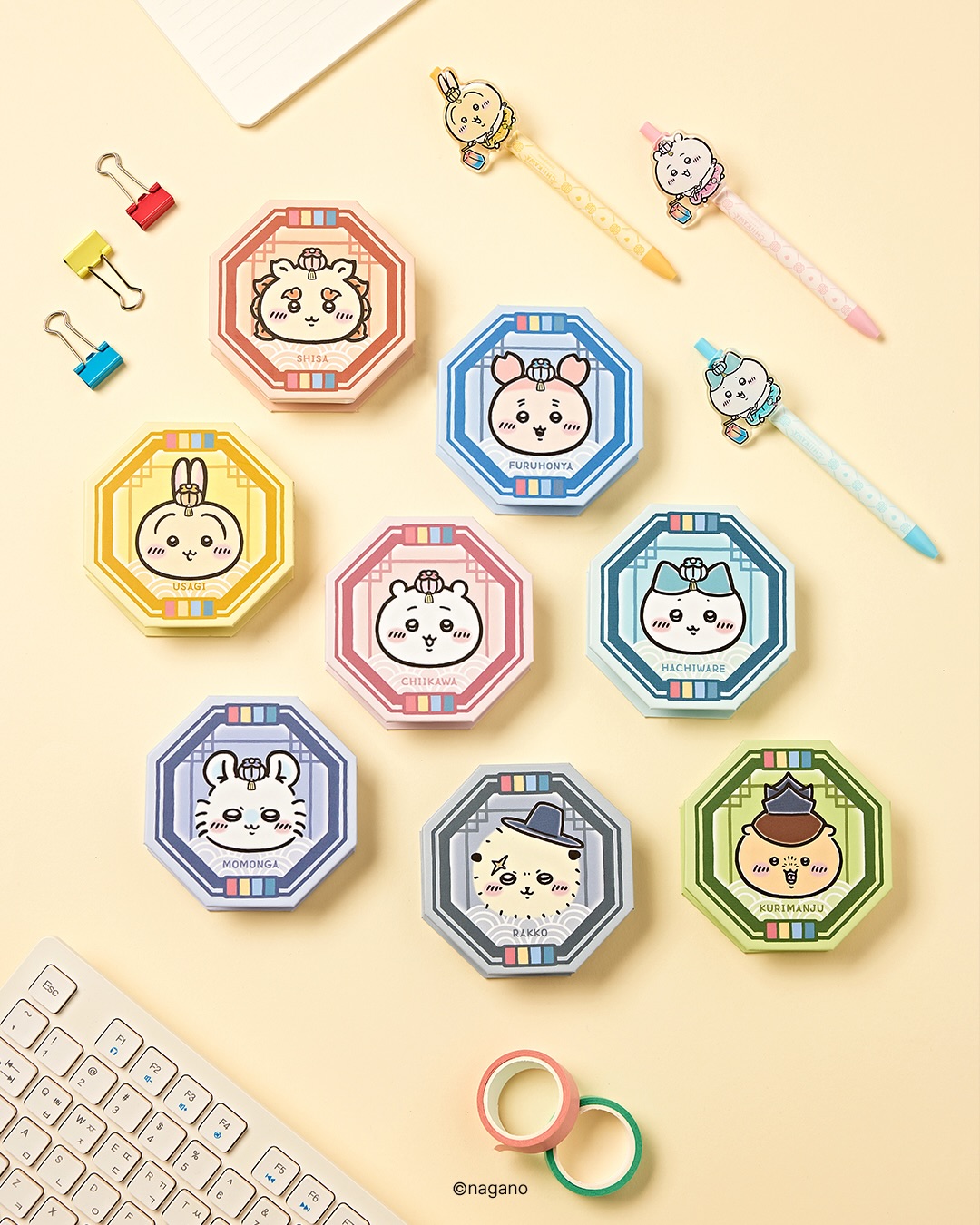 《Pre-Order》原創韓服 Memo Pad｜Chiikawa in Korea 吉伊卡哇 韓國 常設店 (26CKW09-P）