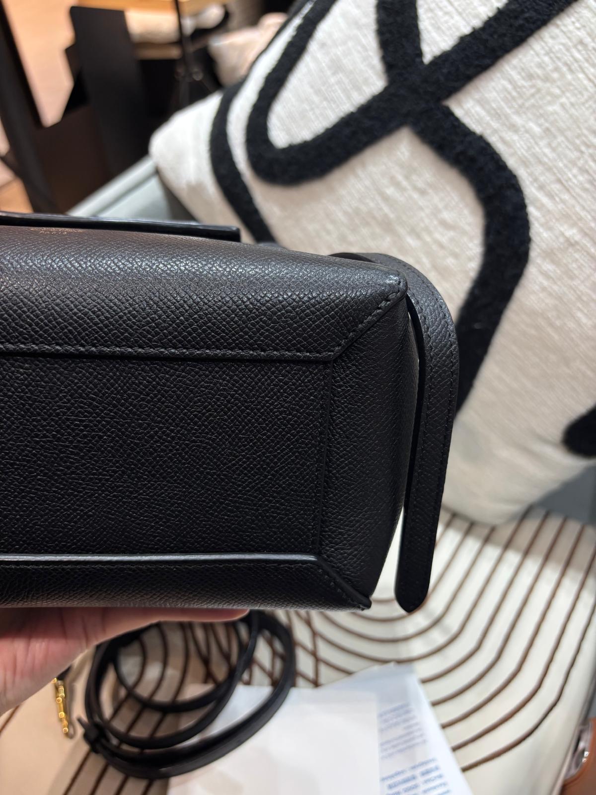 Celine nano belt bag black 黑色牛皮 100%Authentic, 99%New ✅收據✅Dust bag