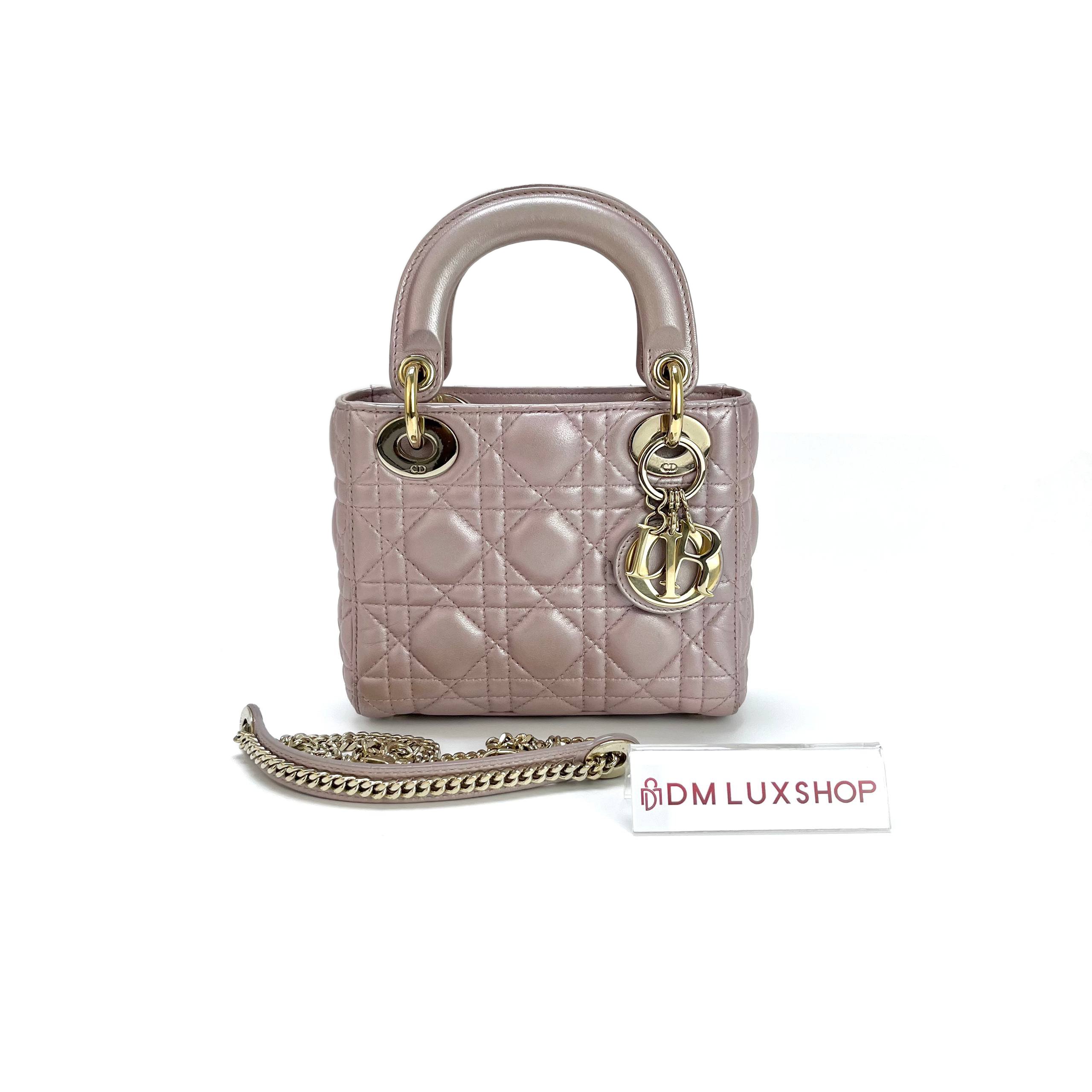 Dior Mini Lady Dior Light Pink GHW