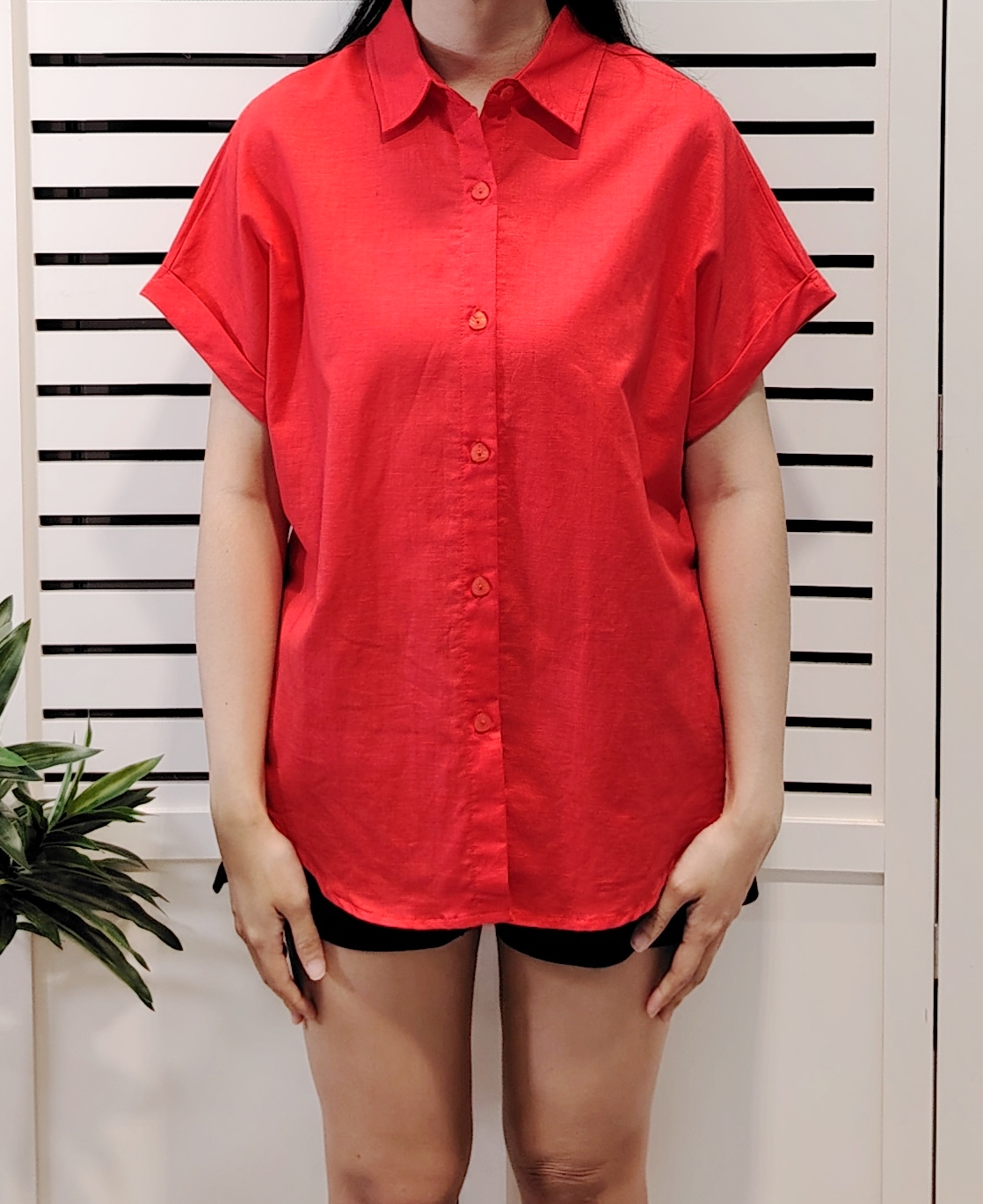 H9376 Linen Basic Shirt