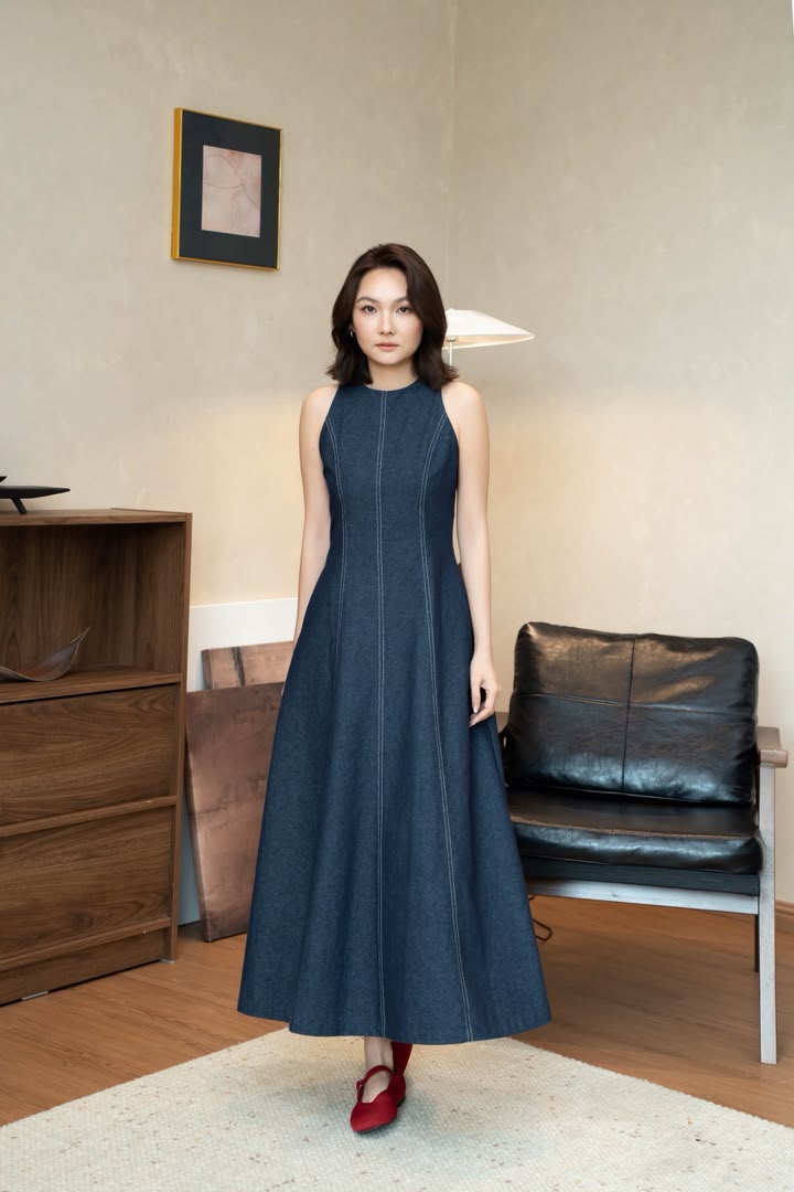 SS-Y686 IN-HOUSE STREAMLINED SILHOUETTE DRESS