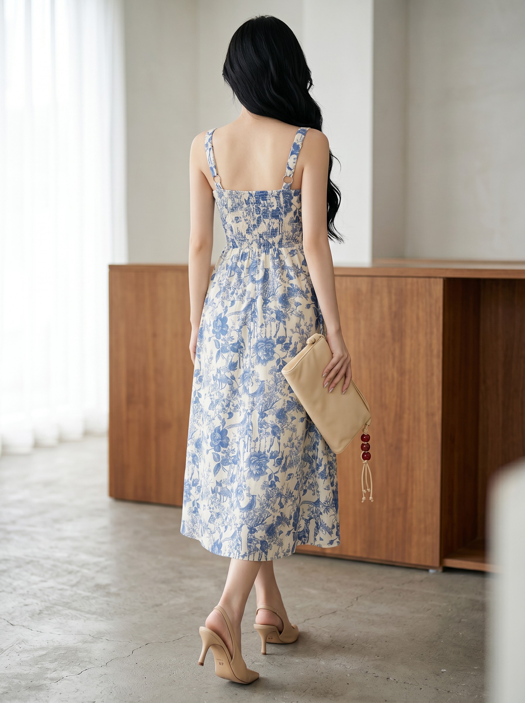Summer Bloom Midi Dress M205