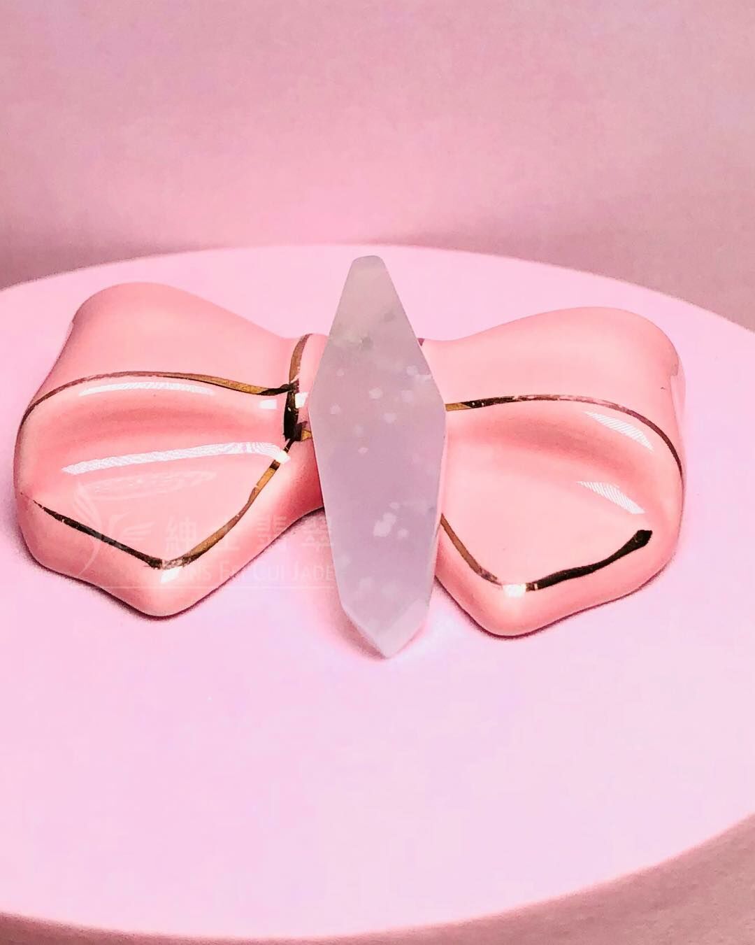 木那雪花棉翡翠隨形牌