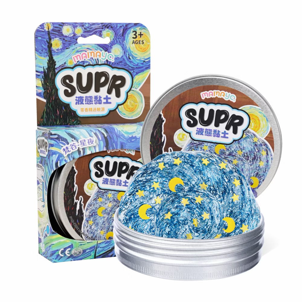 Mamayo液態黏土-梵谷星夜(鐵盒款)