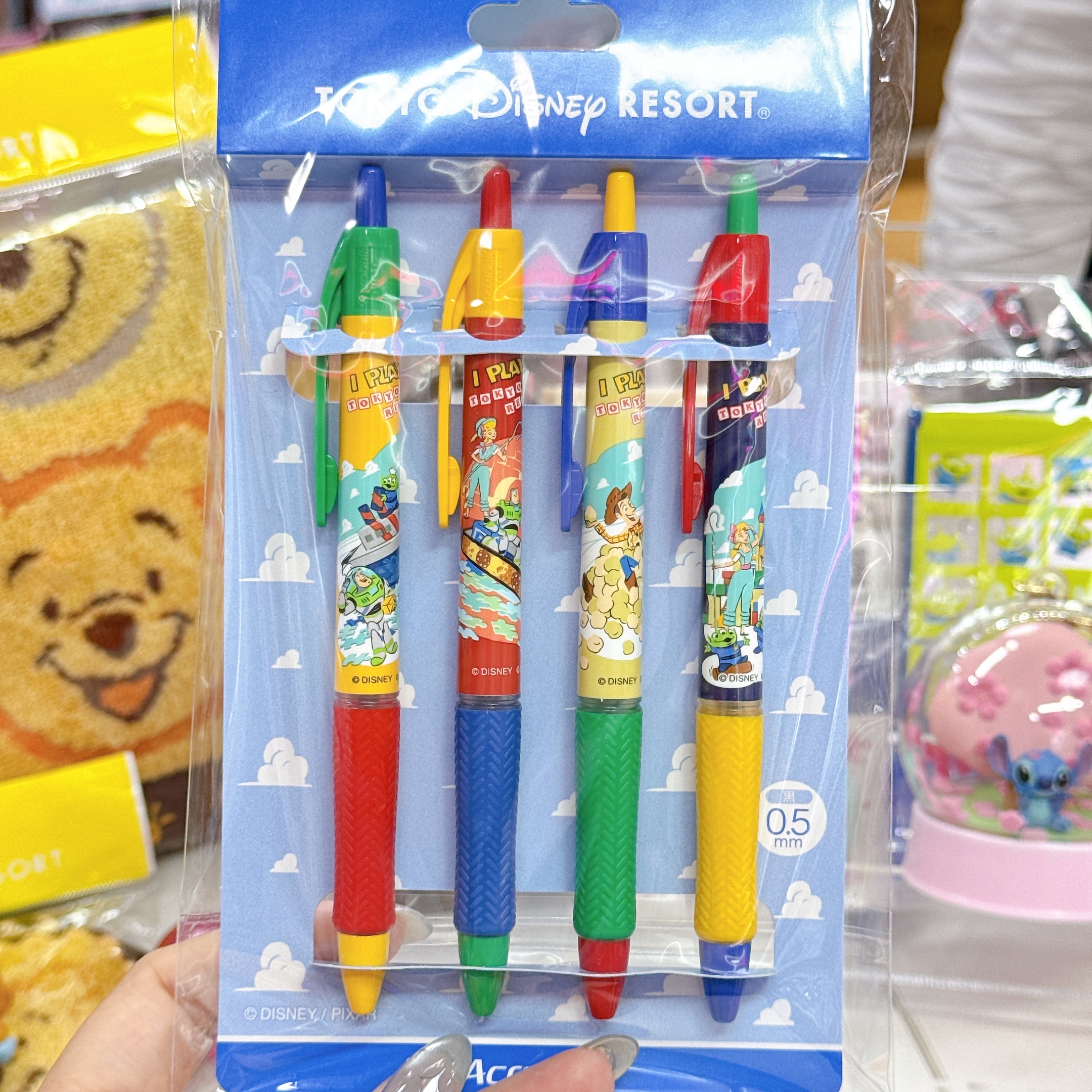 日本直送東京迪士尼toy story 黑色原子筆