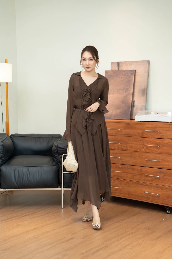 SS-SW5200 FRILL UNEVEN SET SKIRT