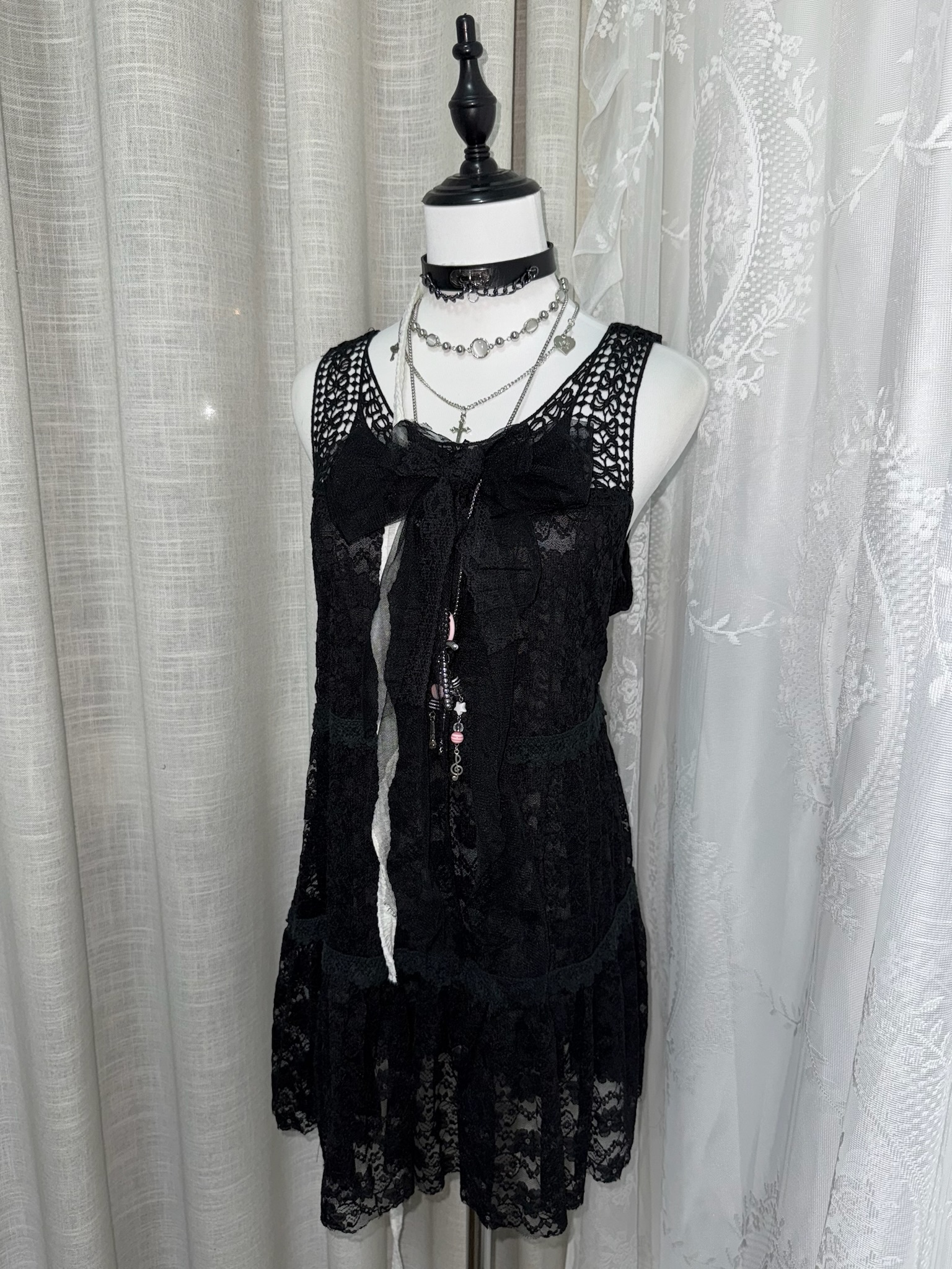 Whimsigoth Crochet & Lace Ensemble Set