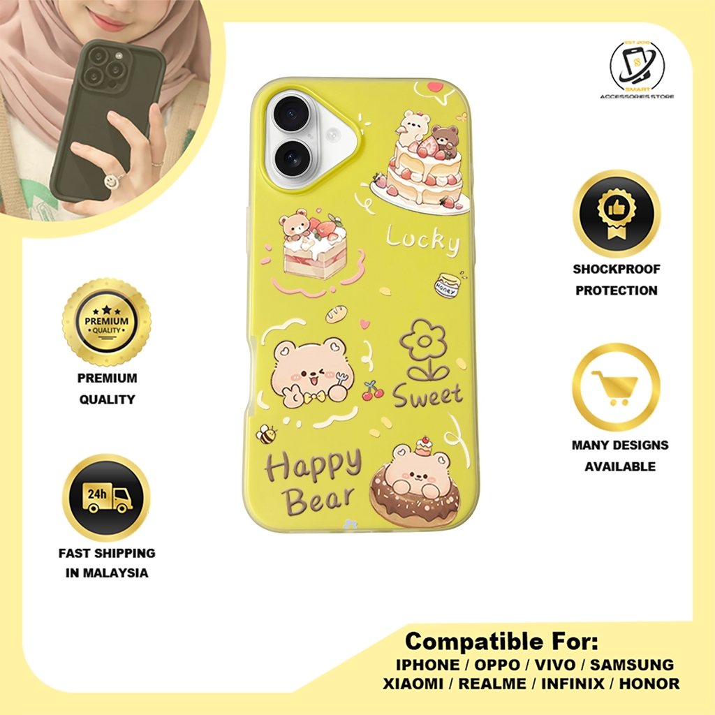 JELLY CASE PHONE FOR IPHONE - DESIGN BEAR B