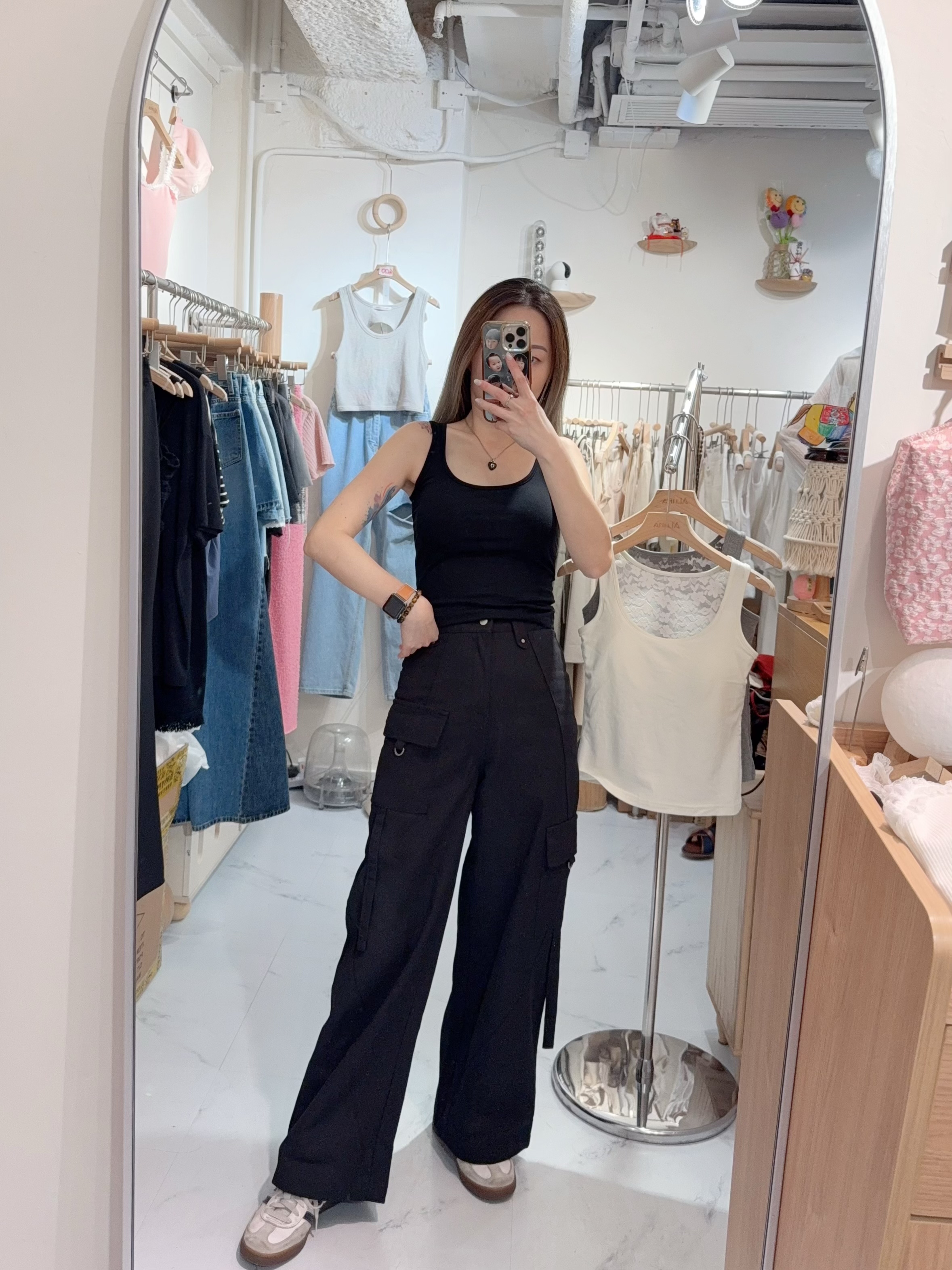 粗帶後lace bra top