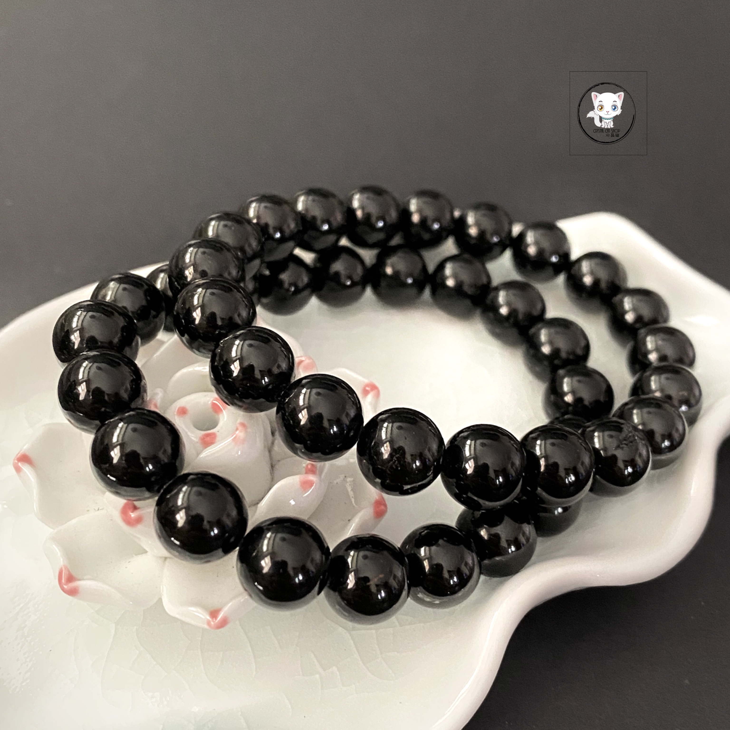 天然黑碧璽手鏈 10mm