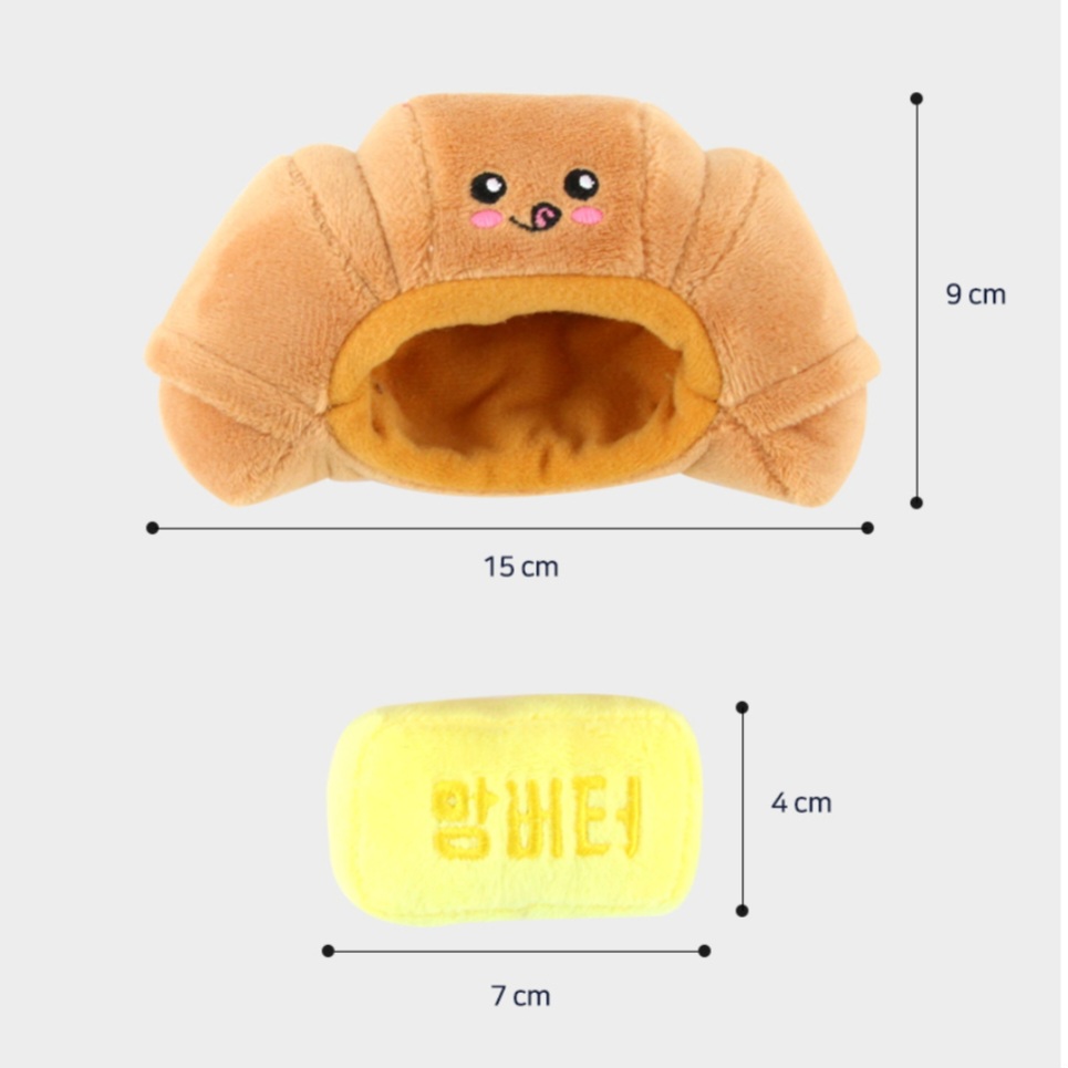 *SuperPet 🇰🇷 狗狗牛油牛角包益智嗅聞玩具